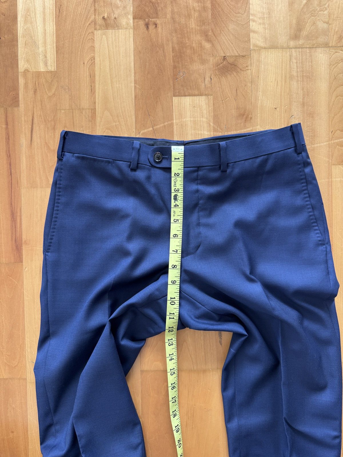 Suitsupply Suitsupply Custom Navy Blue Super 150’s Wool Trousers Size 38R - 4 Thumbnail