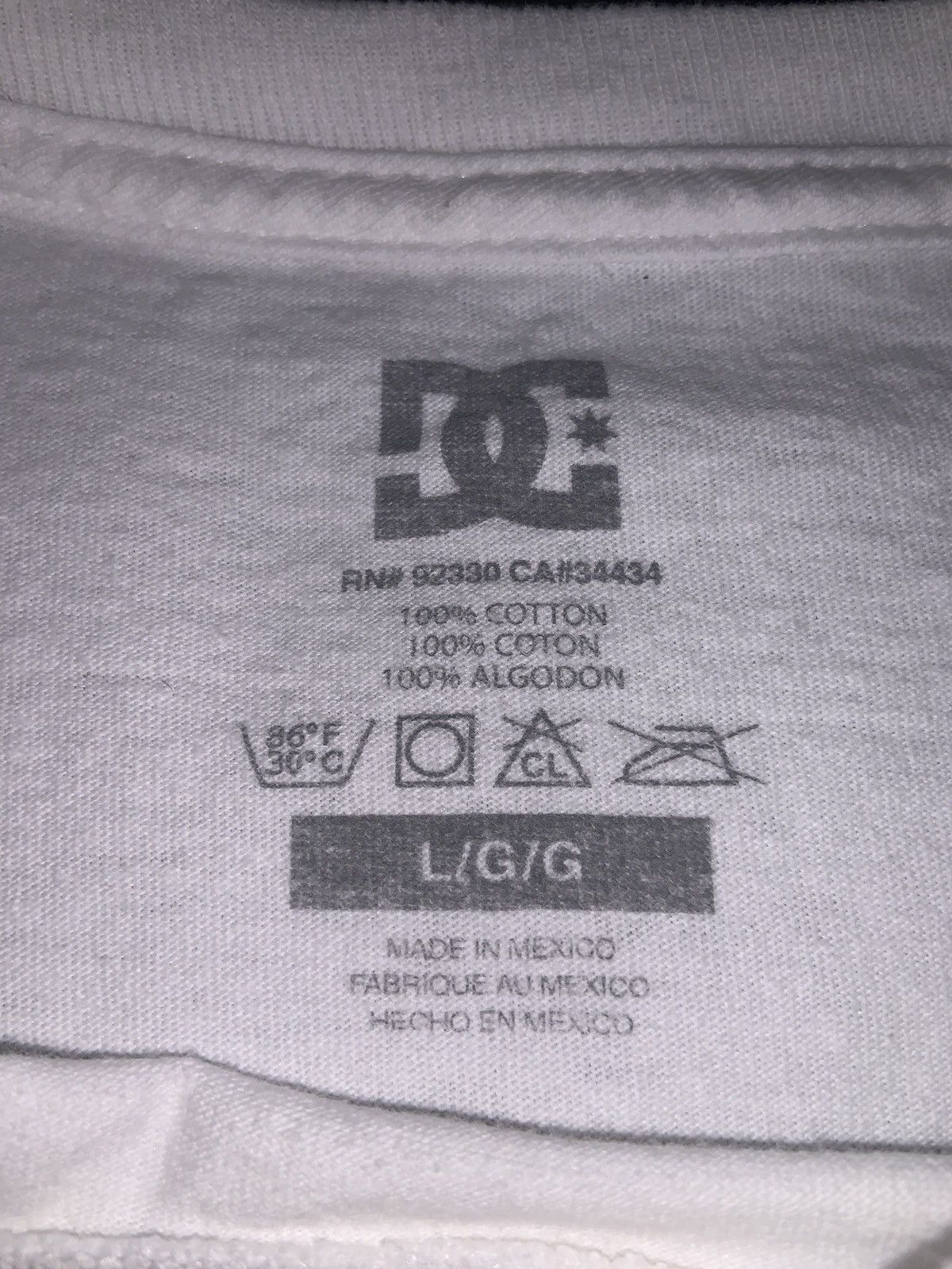 DC White DC Skate T - Size Large Size US L / EU 52-54 / 3 - 4 Thumbnail
