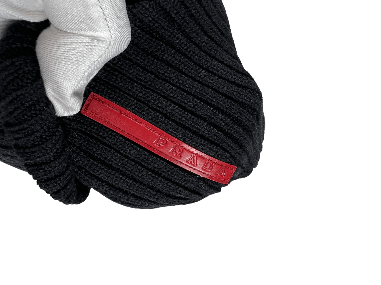 Prada Prada Vintage Red Tab Hat OS Size ONE SIZE - 3 Thumbnail