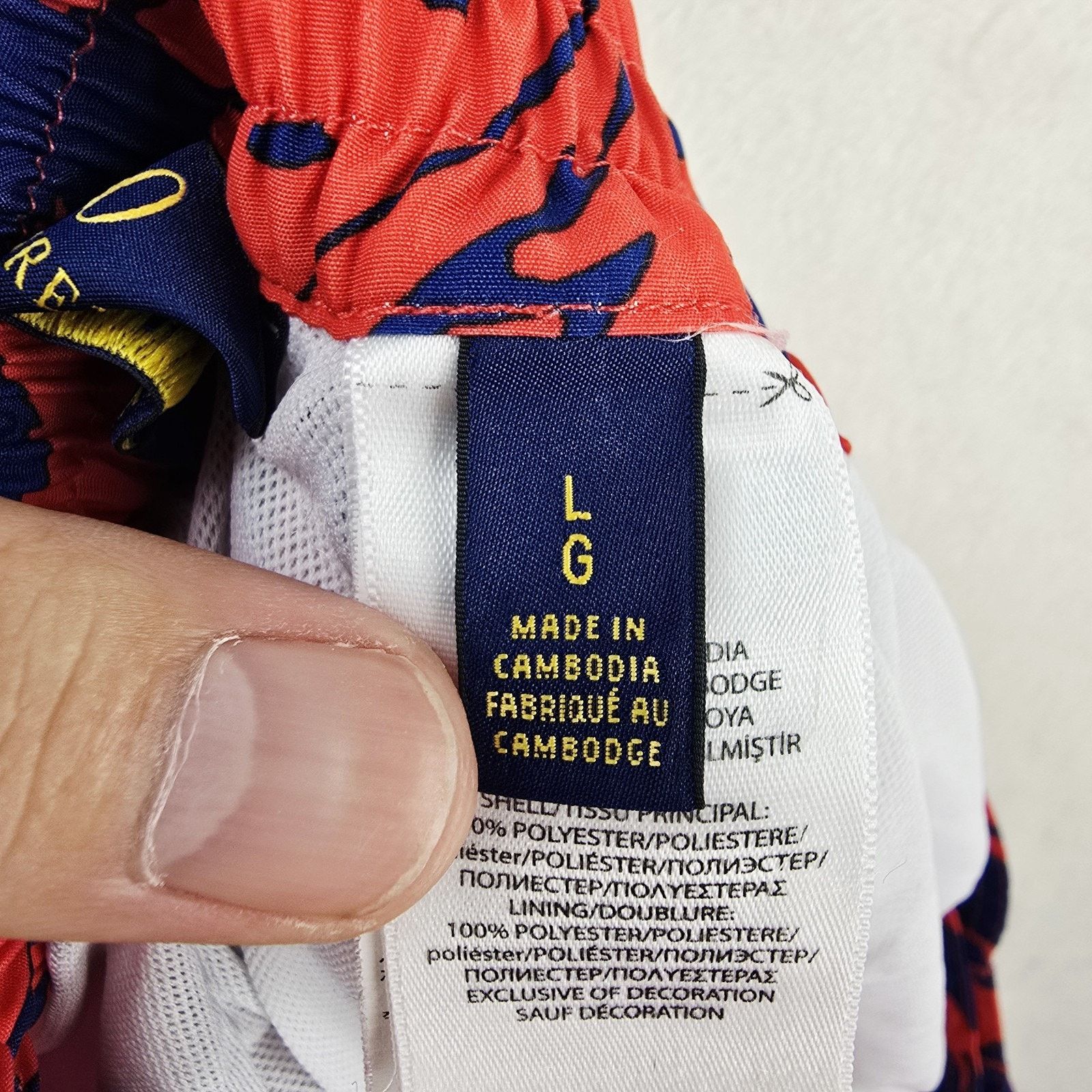 Polo Ralph Lauren Polo Ralph Lauren Swim Trunks Mens Large Red Floral Safari Size US 33 - 8 Thumbnail