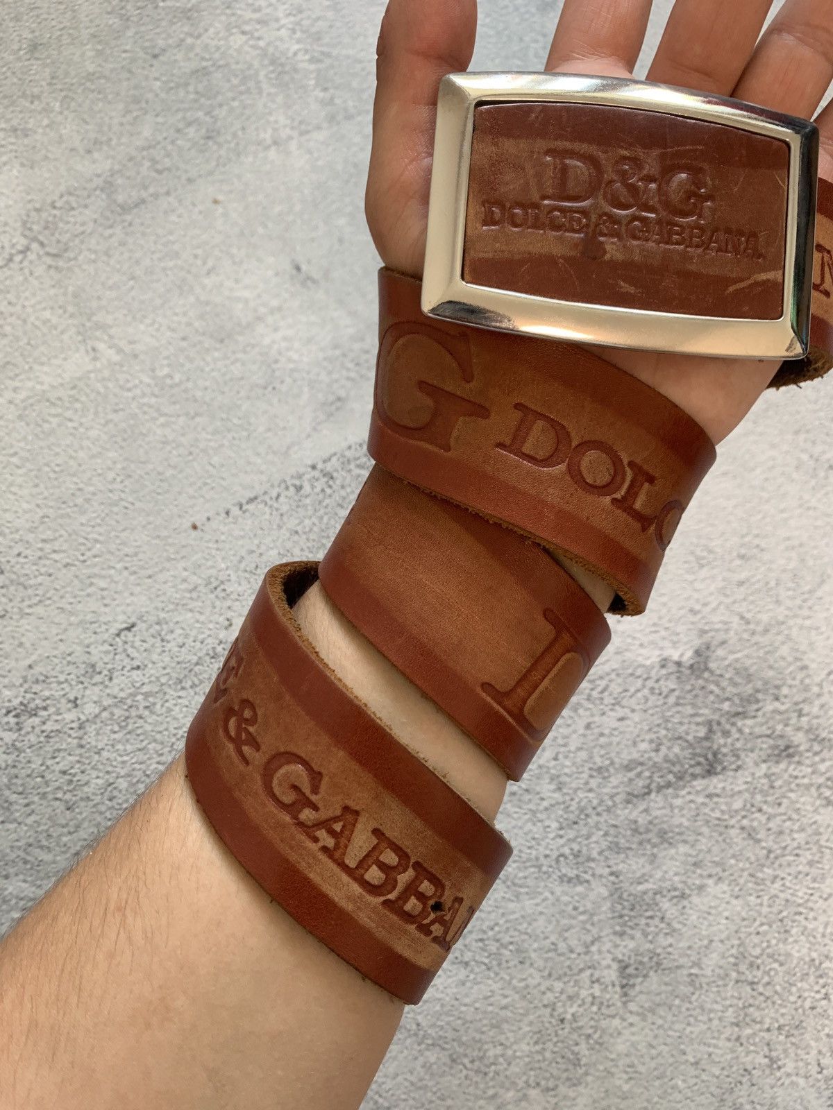 Dolce & Gabbana × Vintage Leather dolce gabbana belt Size ONE SIZE - 2 Thumbnail