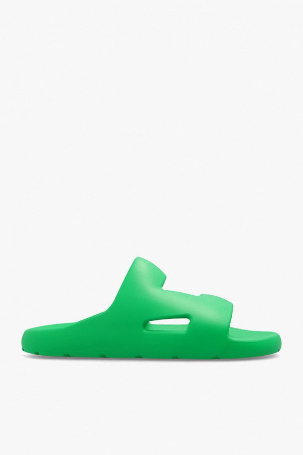 Bottega Veneta o1w1db10724 Band Slides in Green Size US 9 / EU 42 - 1 Thumbnail