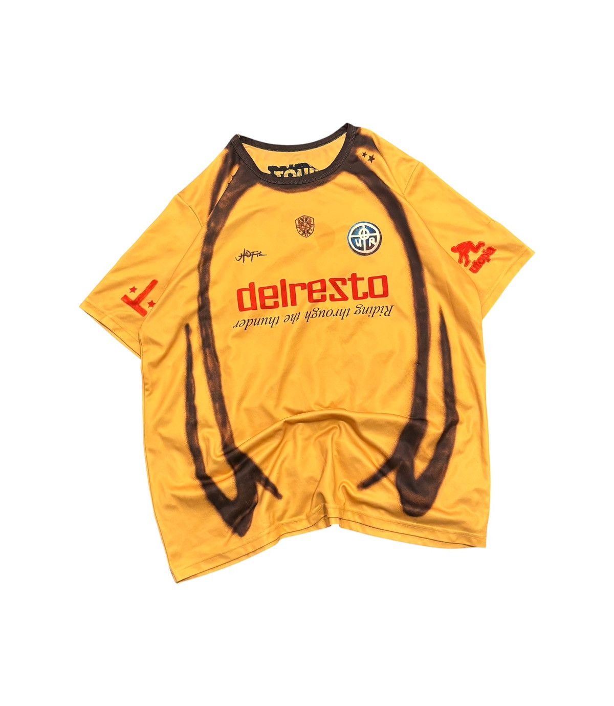 Travis Scott Travis Scott Utopia Jersey (Yellow) Size US XL / EU 56 / 4 - 1 Thumbnail