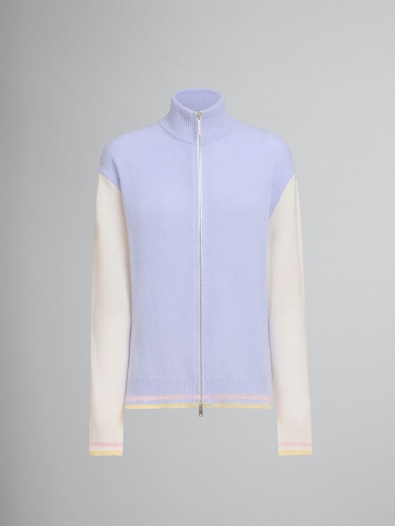 Marni o1f1d3z0326 Wool Zip Cardigan in Multicolor Size XL / US 12-14 / IT 48-50 - 1 Thumbnail