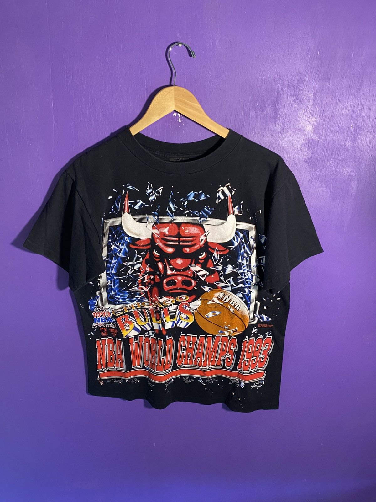 NBA × Vintage Vintage 1993 Chicago bulls shattered backboard champs tee Size US M / EU 48-50 / 2 - 1 Thumbnail