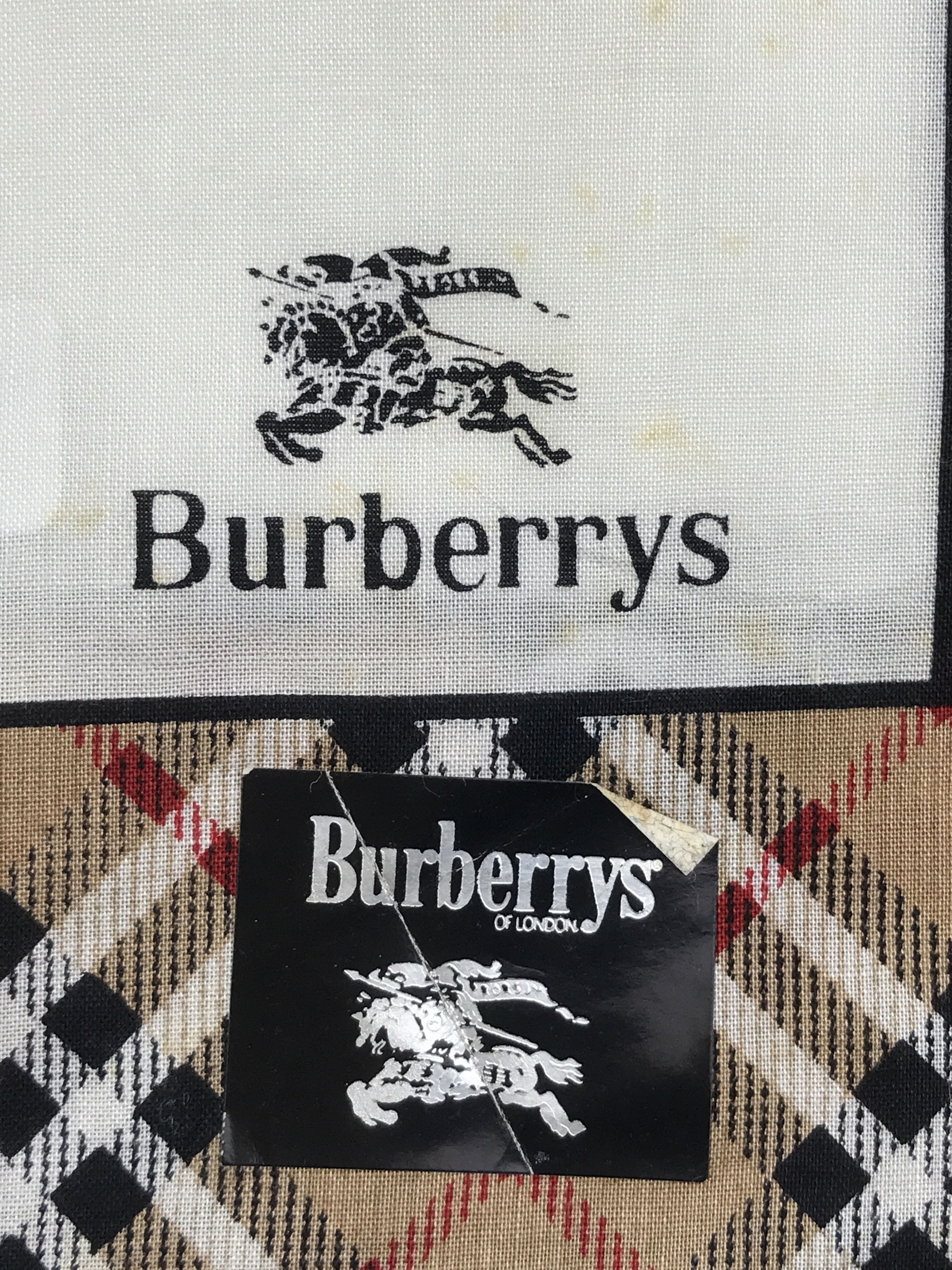 Burberry × Vintage Vintage Burberry Nova Check Bandana Neckerchief Handkerchief Size ONE SIZE - 6 Thumbnail