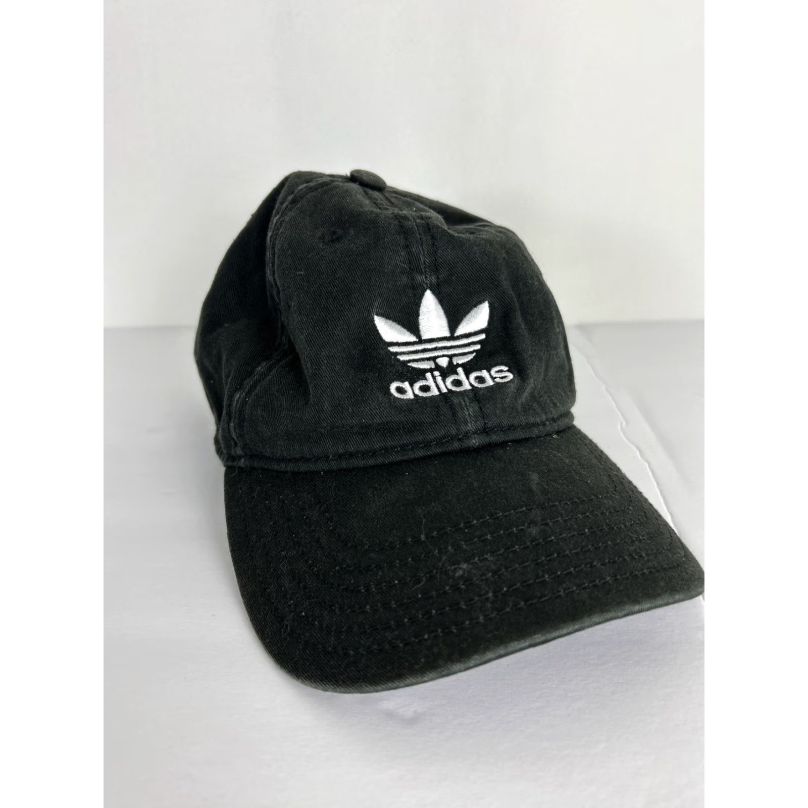 Adidas Adidas Dad Hat Baseball Cap One Size Adjustable Cotton Black Tri Cone Mens Size ONE SIZE - 2 Thumbnail