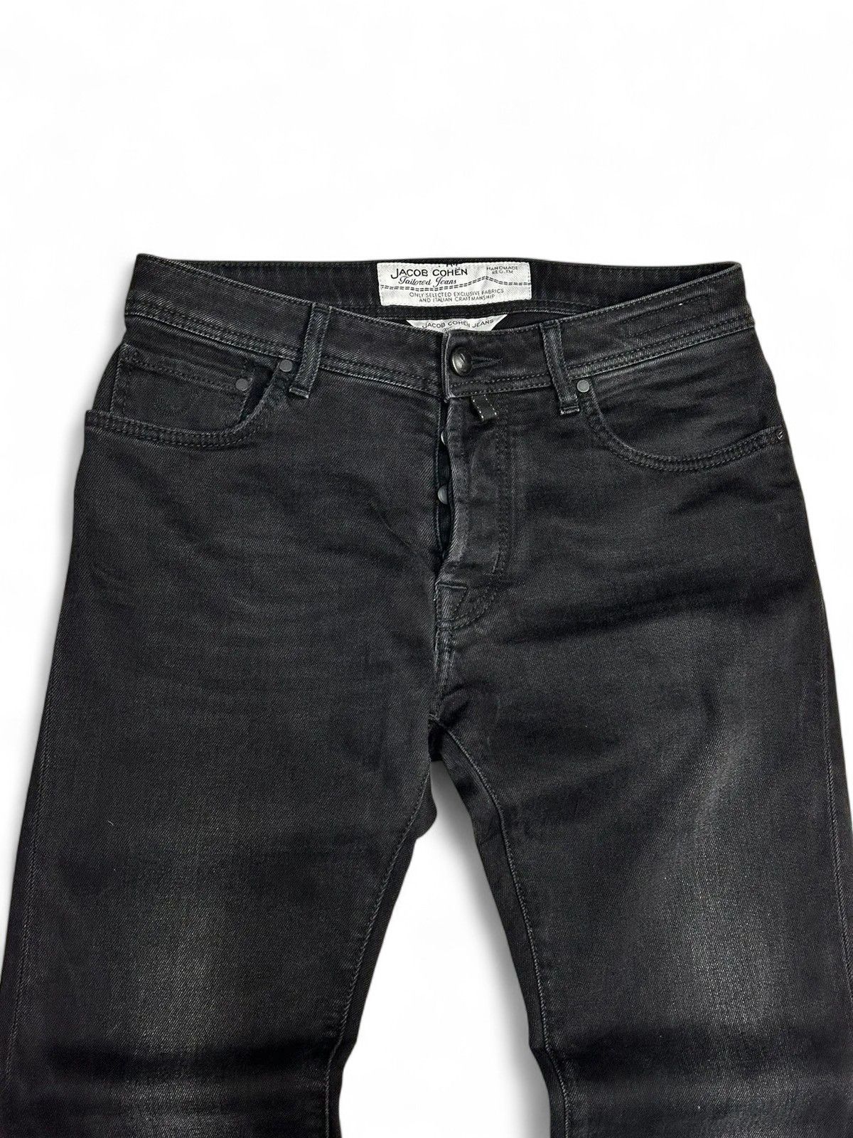 14th Addiction Jacob Cohen black denim jeans slim fit vintage style Size US 32 / EU 48 - 5 Thumbnail