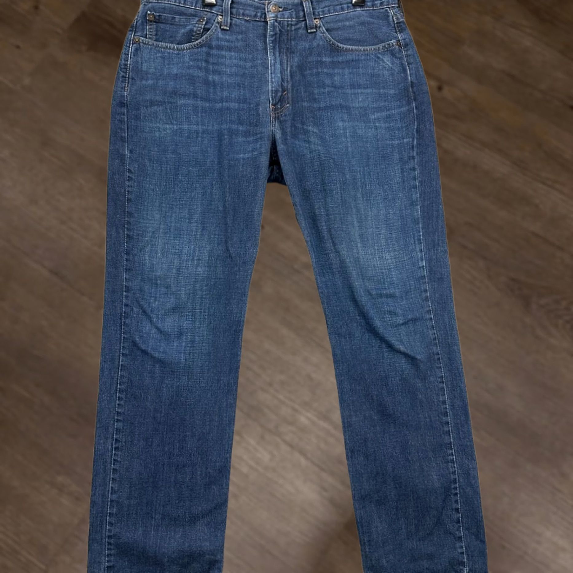 Levi's Levis 514 Jeans Mens 36X32 Blue Distressed 5 Pocket Denim Pants Straight Leg jeans casual 36x32 blue denim Mens jeans Size US 36 / EU 52 - 1 Thumbnail