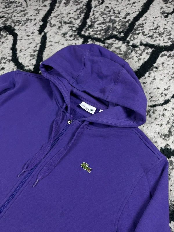 Lacoste Lacoste purple zip hoodie L Size US L / EU 52-54 / 3 - 3 Thumbnail