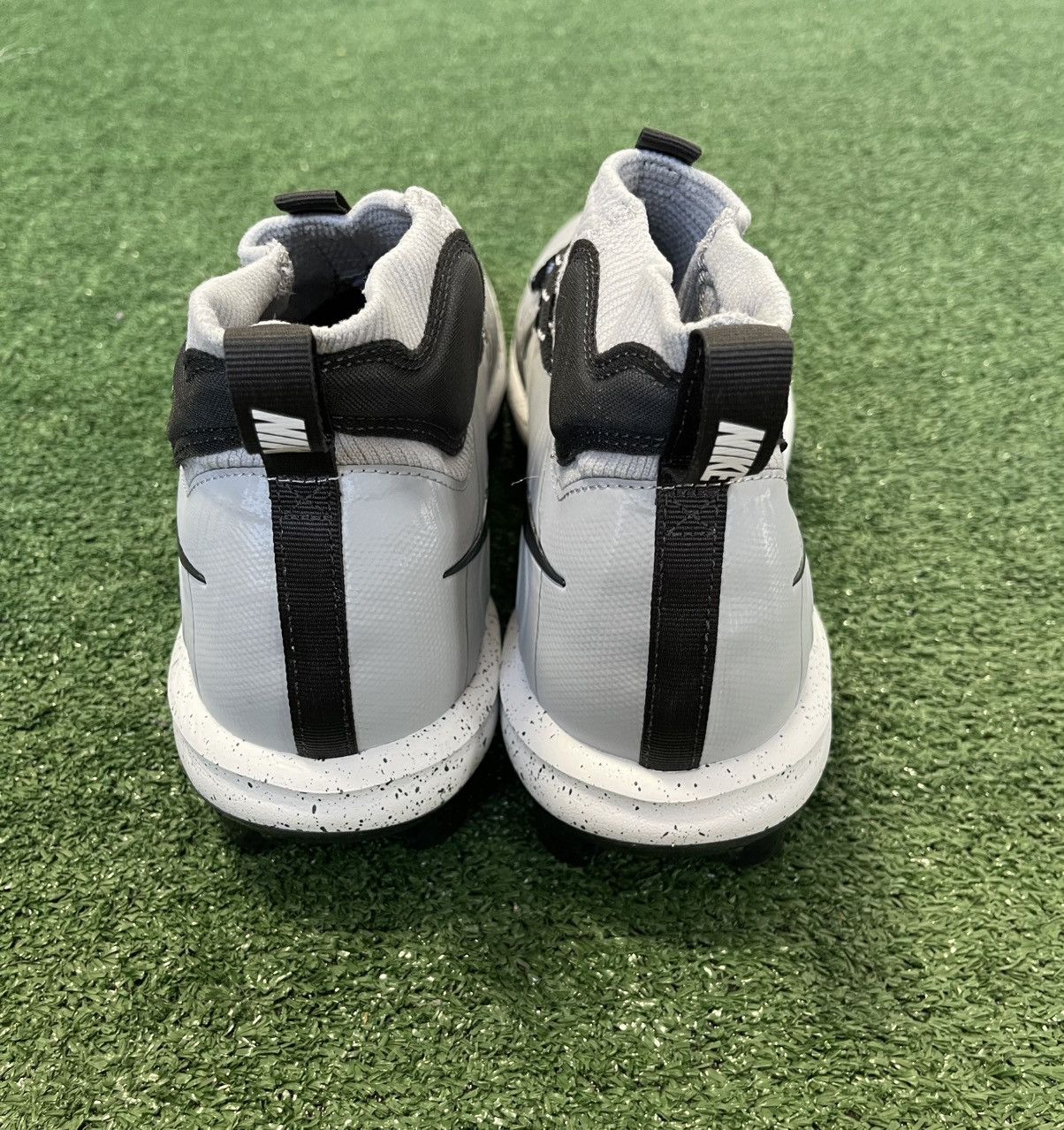Nike Nike Alpha Huarache NXT MCS Mid Baseball Cleats Gray Black Size US 14 / EU 47 - 4 Thumbnail