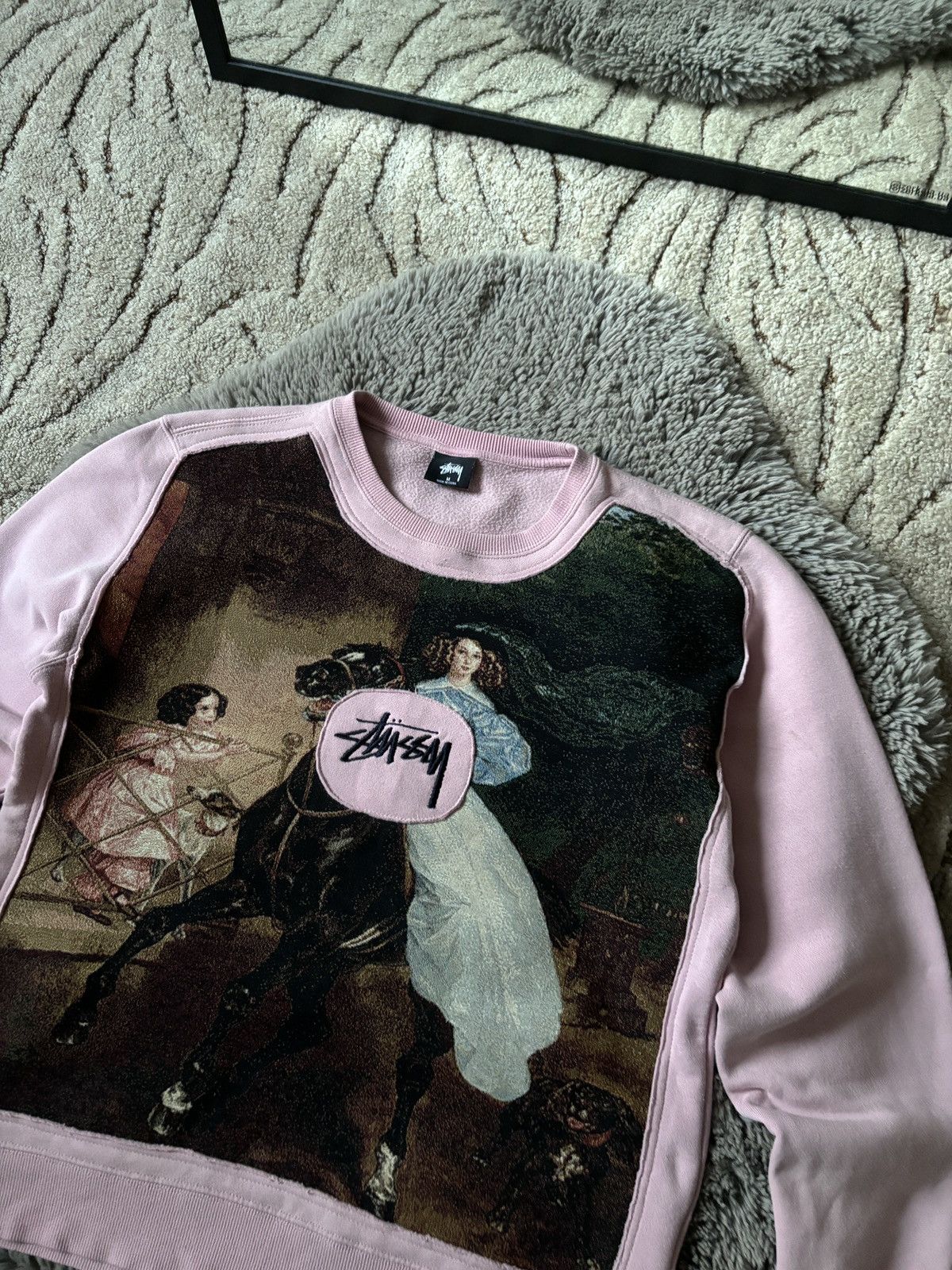 Stussy Stussy Reworked Junya Watanabe style Center Logo sweatshirt Size US M / EU 48-50 / 2 - 2 Thumbnail