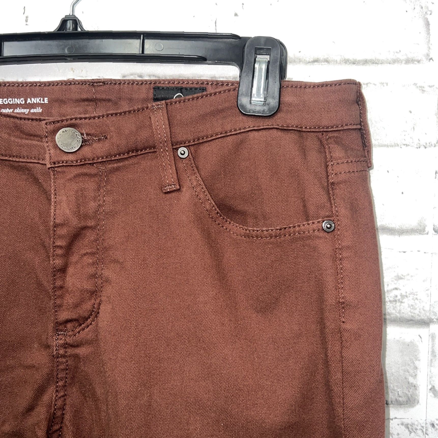 Vintage VINTAGE Adriano Goldschmied Brown Legging Ankle Super Skinny Jeans Womens 28Rx29 Size 28" / US 6 / IT 42 - 2 Thumbnail