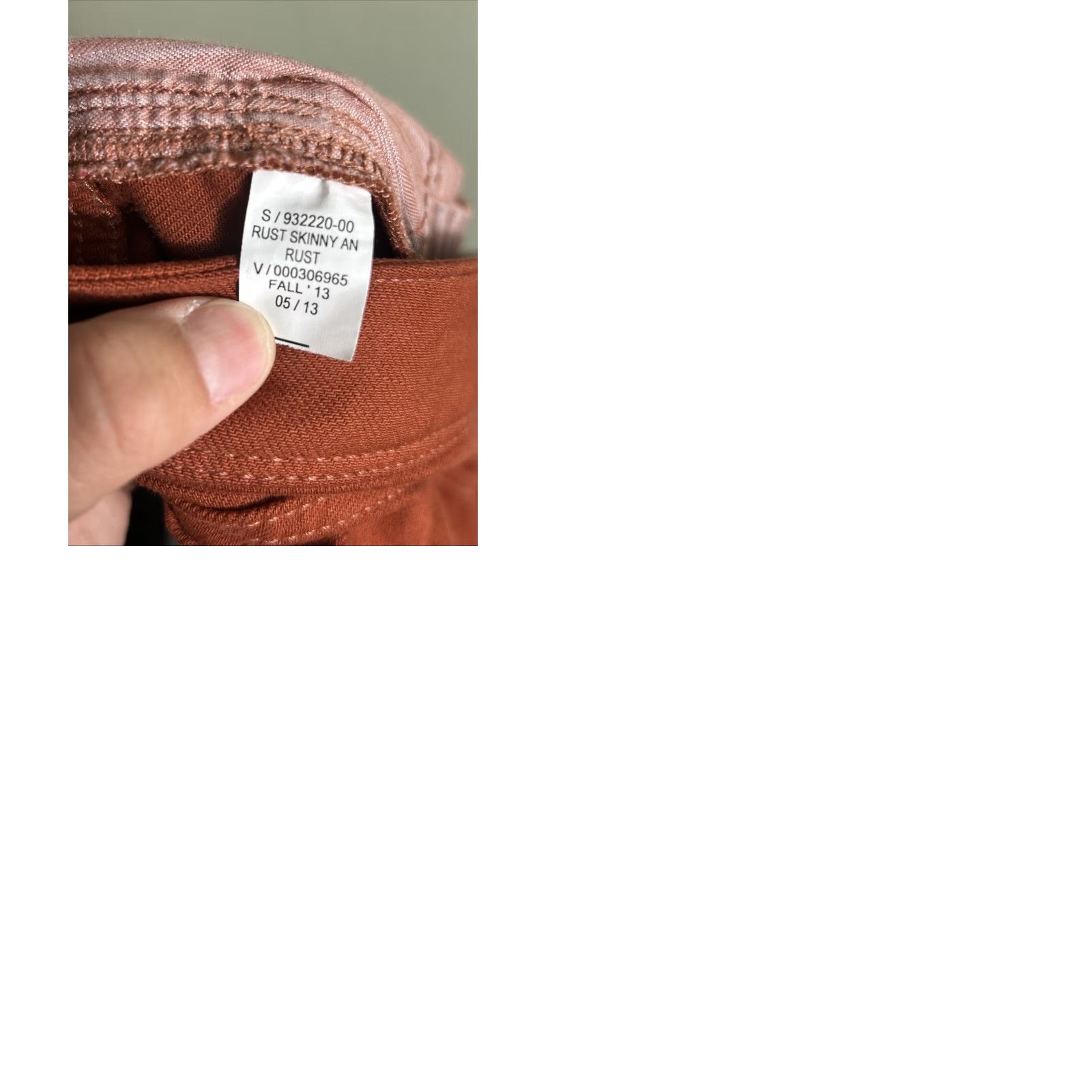 Banana Republic Banana Republic Skinny Jeans Womens 32 Rusty Low Rise Stretch Denim 5-Pocket Zip Button Inseam 28 Regular Slim Size 24" / US 00 / IT 34 - 10 Thumbnail