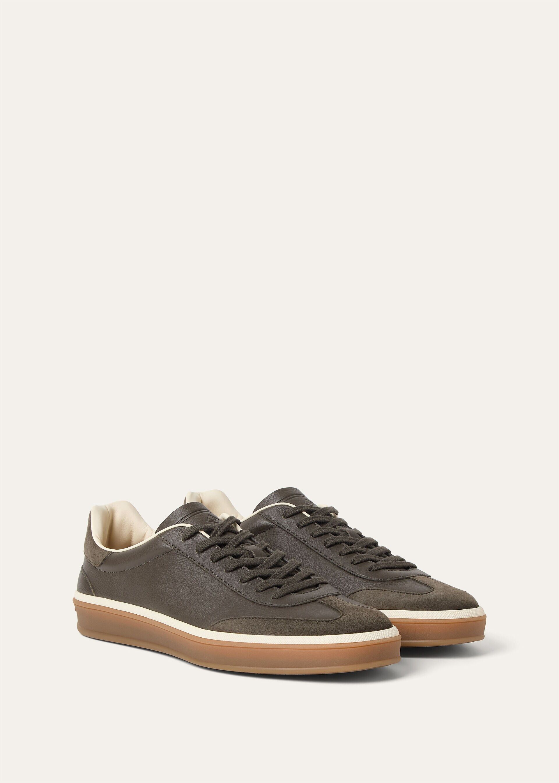 Loro Piana os11x0226 FSM0107 Tennis Walk Low-Top Sneakers Old England Size US 7 / EU 40 - 2 Thumbnail