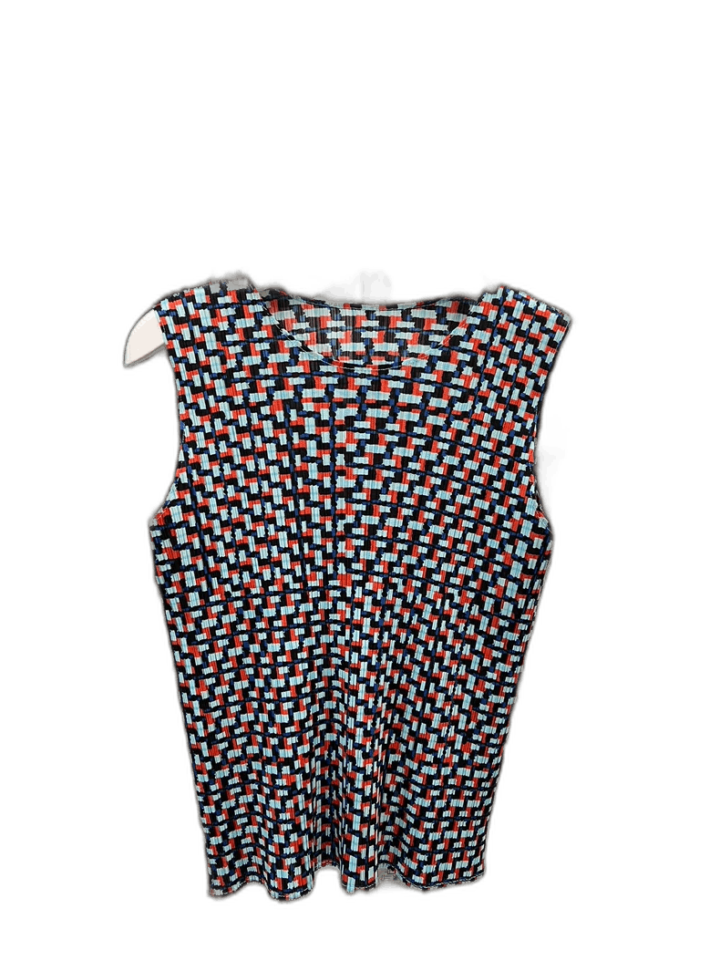 Issey Miyake Issey Miyake Sleeveless Mosaic Top Size 3-yf Size US M / EU 48-50 / 2 - 1 Thumbnail