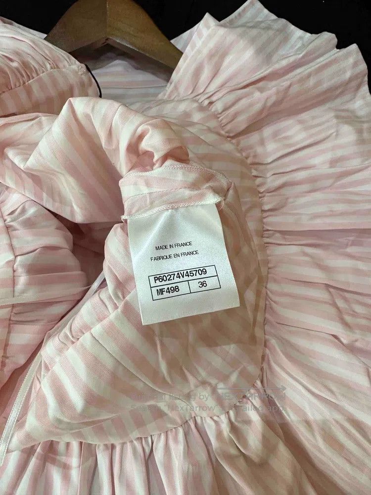 Chanel Chanel 19c Cruise Series Pink Striped Waisted Shirt Size XS / US 0-2 / IT 36-38 - 6 Thumbnail