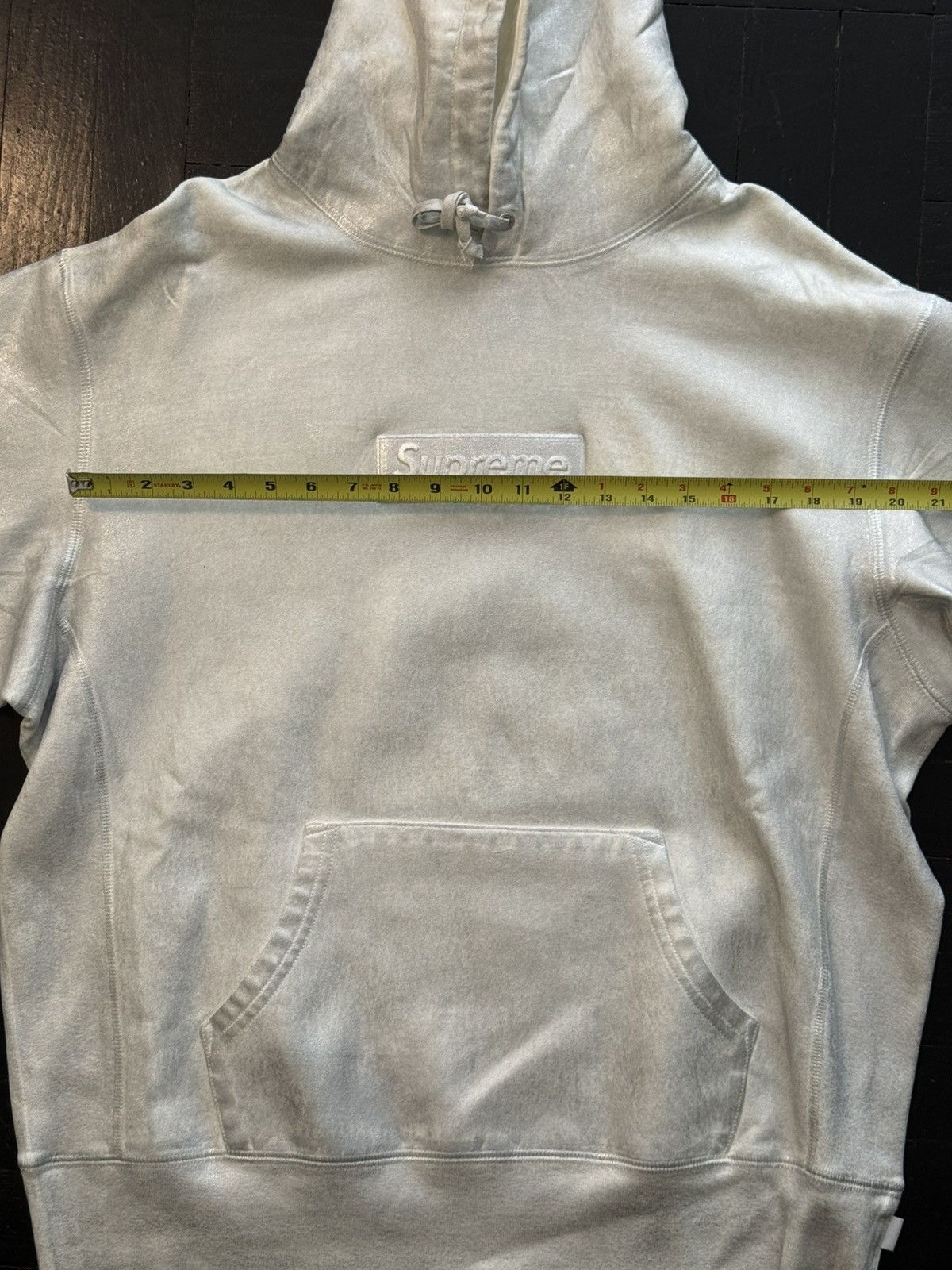 Maison Margiela × Supreme Supreme x MM6 Maison Margiela Foil Box Logo Hoodie White Size US M / EU 48-50 / 2 - 9 Thumbnail