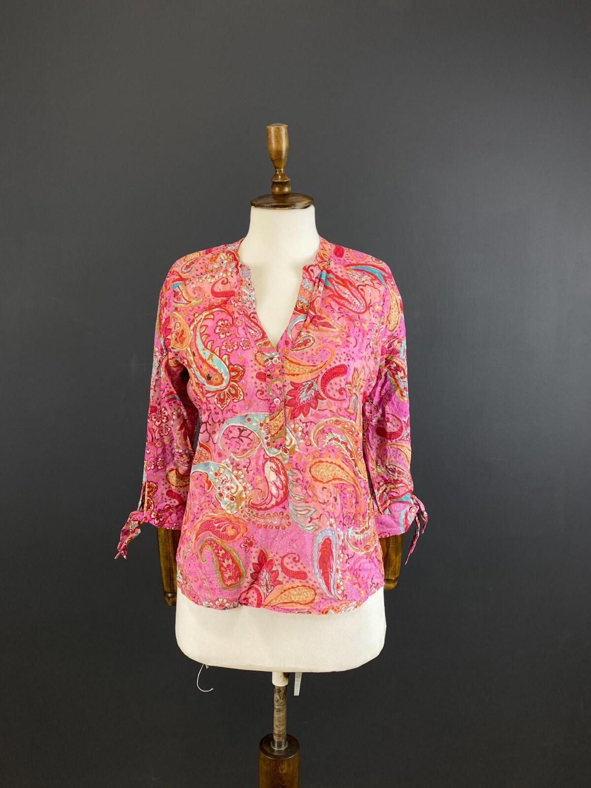 Designer Emily Van Den Bergh Multicolor Paisley Shirt Sz 36 / S Size M / US 6-8 / IT 42-44 - 1 Thumbnail
