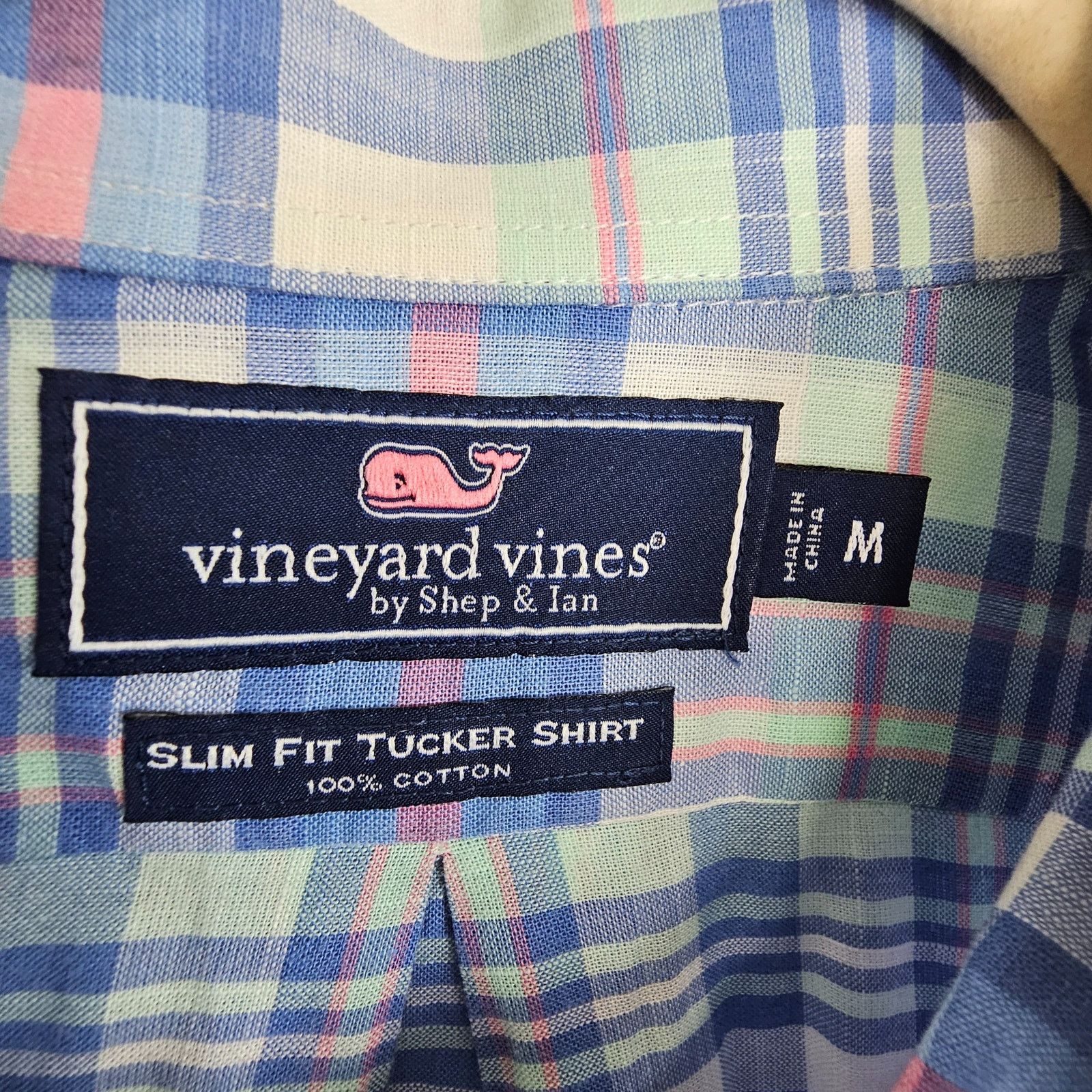 Vineyard Vines Vineyard Vines Mens Slim Fit Tucker Shirt Sz M Plaid Preppy Size US M / EU 48-50 / 2 - 6 Thumbnail