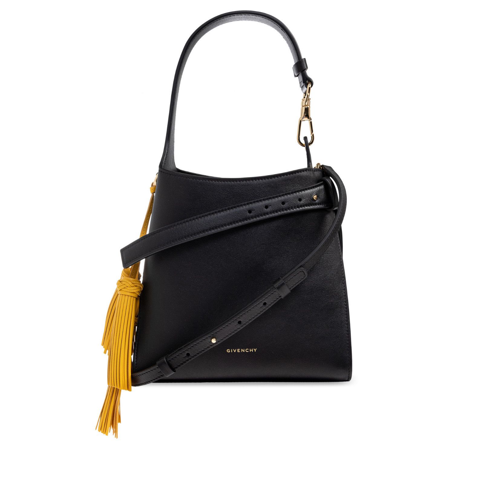 Givenchy GIVENCHY Black Yellow Charm Leather Shoulder Bag New & Authe Size ONE SIZE - 1 Thumbnail
