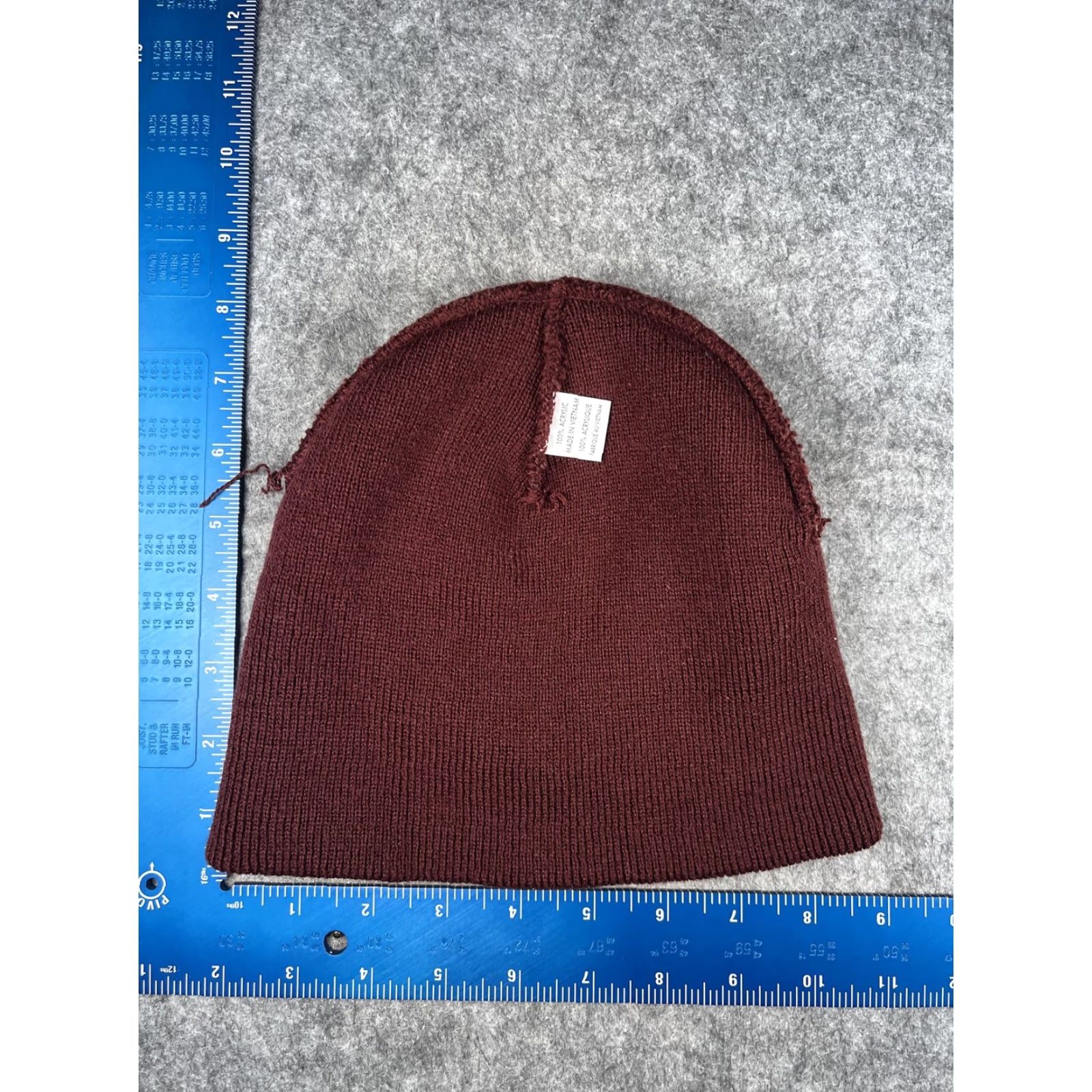 Vintage Pueblo County LEAP Hat Beanie Mens One Size Red Knit Logo Winter Outdoor Size ONE SIZE - 5 Thumbnail