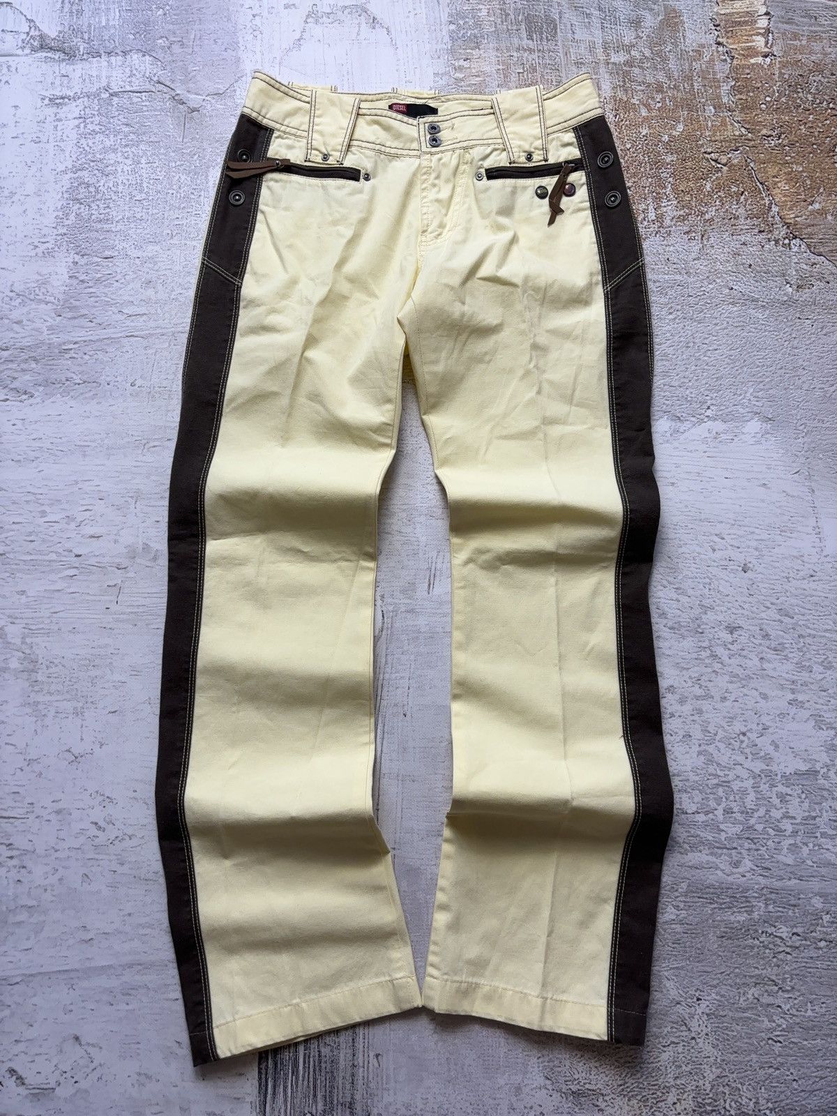 Diesel Diesel Vintage Straight Striped Pants 00s Casual Size 29" - 1 Thumbnail
