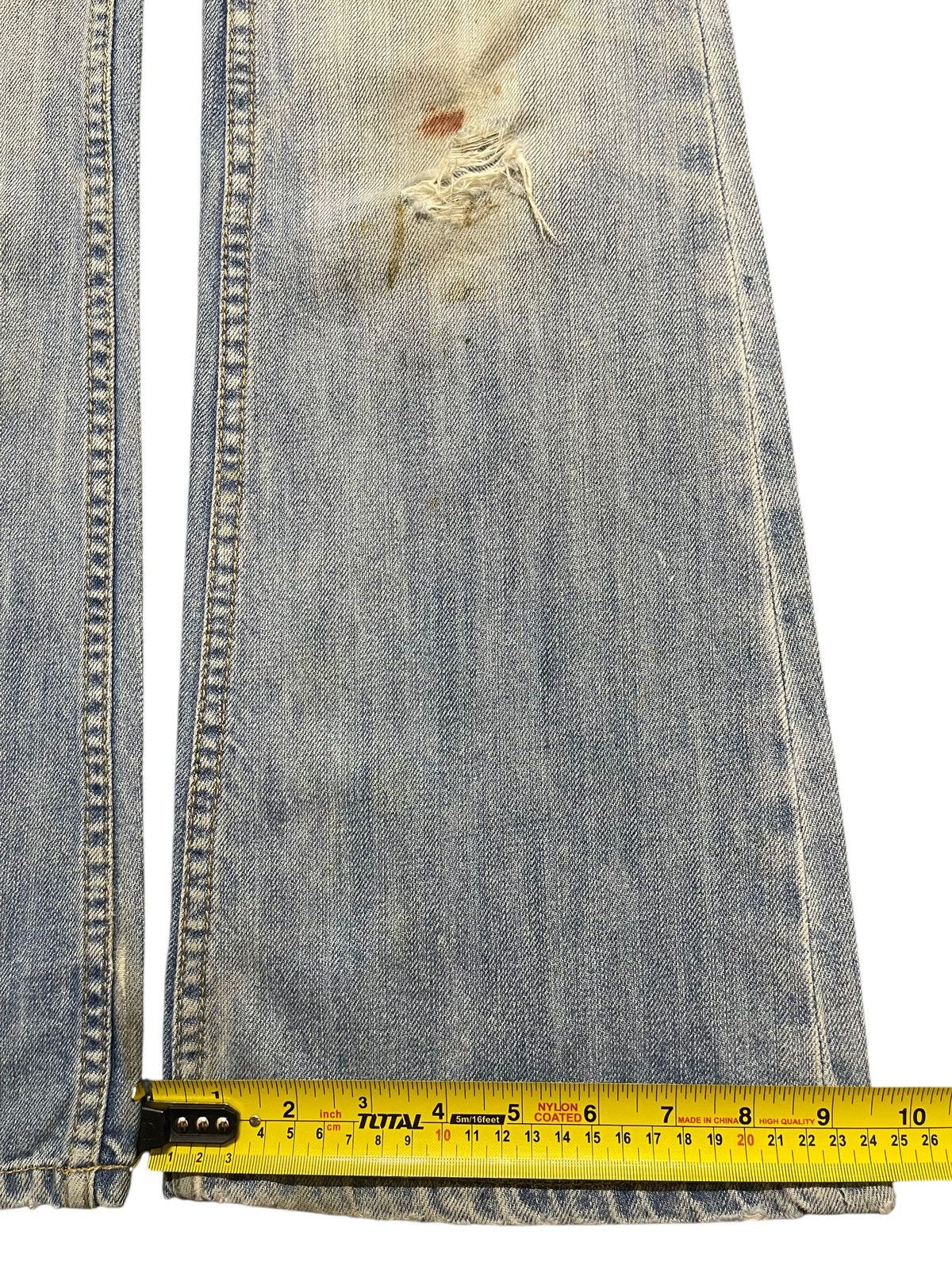 Taverniti Vintage Taverniti Blue Mud Wash Distress Style Flared Jeans Size US 29 - 17 Thumbnail