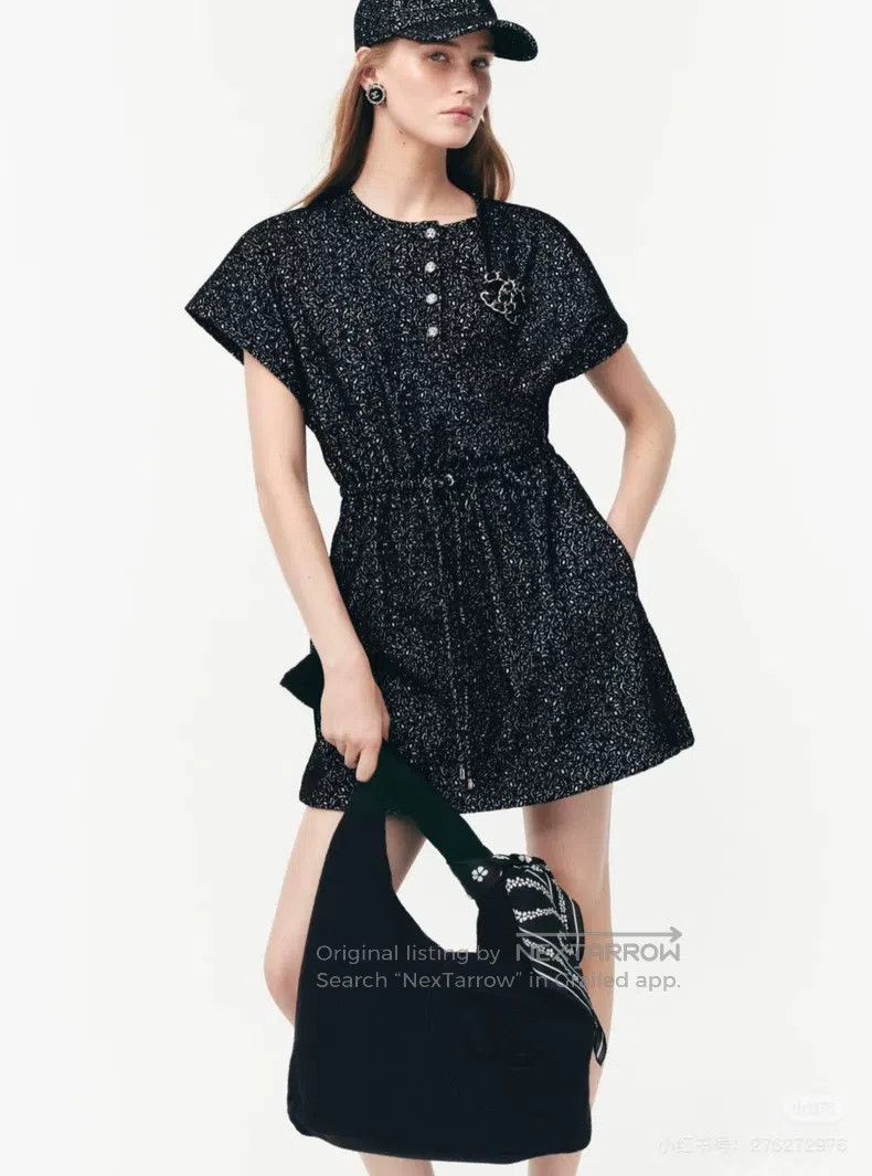Chanel Chanel 25M black full logo full double c printed drawstrin Size XXS / US 00 / IT 34 - 6 Thumbnail