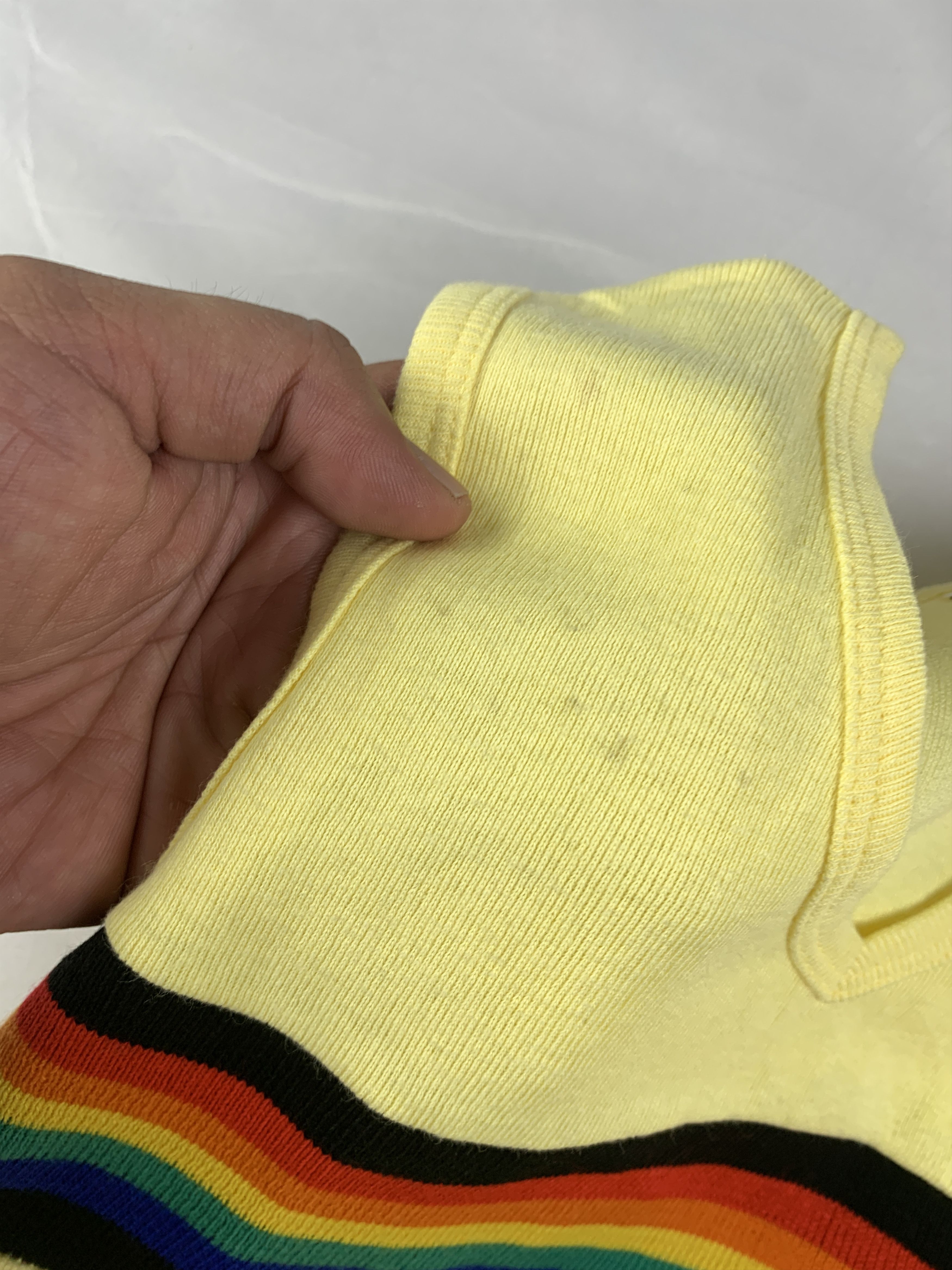 Japanese Brand M-Fast USA Yellow Rainbow Sleeveless Top (M) Size US M / EU 48-50 / 2 - 6 Thumbnail