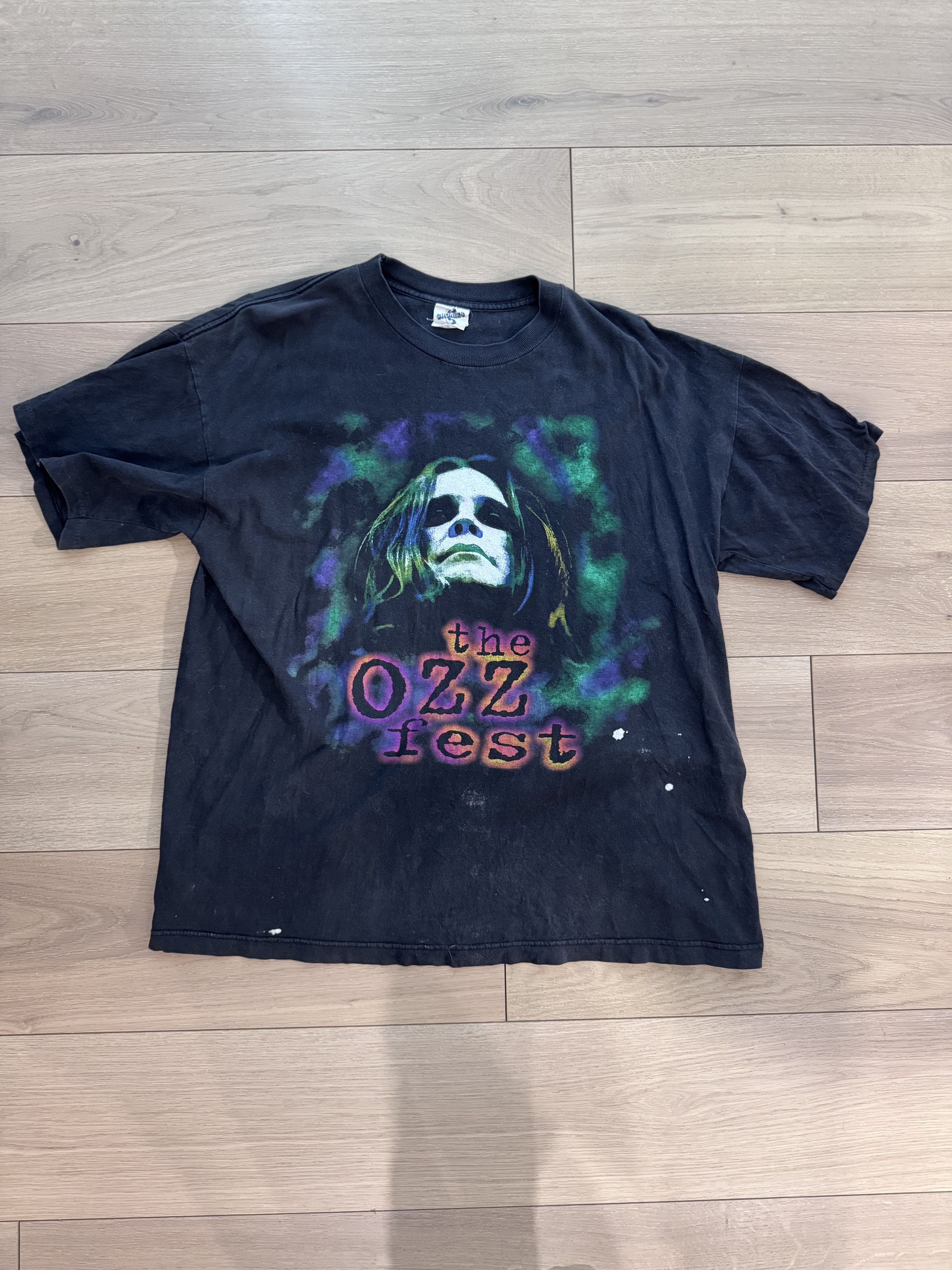 Vintage Vintage 90’s Ozzy Osbourne Ozzfest T-Shirt Size XL Size US XL / EU 56 / 4 - 1 Thumbnail