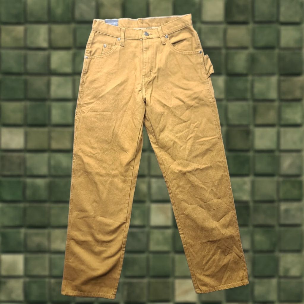Dickies Dickies Jeans Mens 30x32 Carpenter Relaxed Fit Straight Leg Workwear Denim Brown 5-Pocket Regular Size Mens Size US 30 / EU 46 - 1 Thumbnail