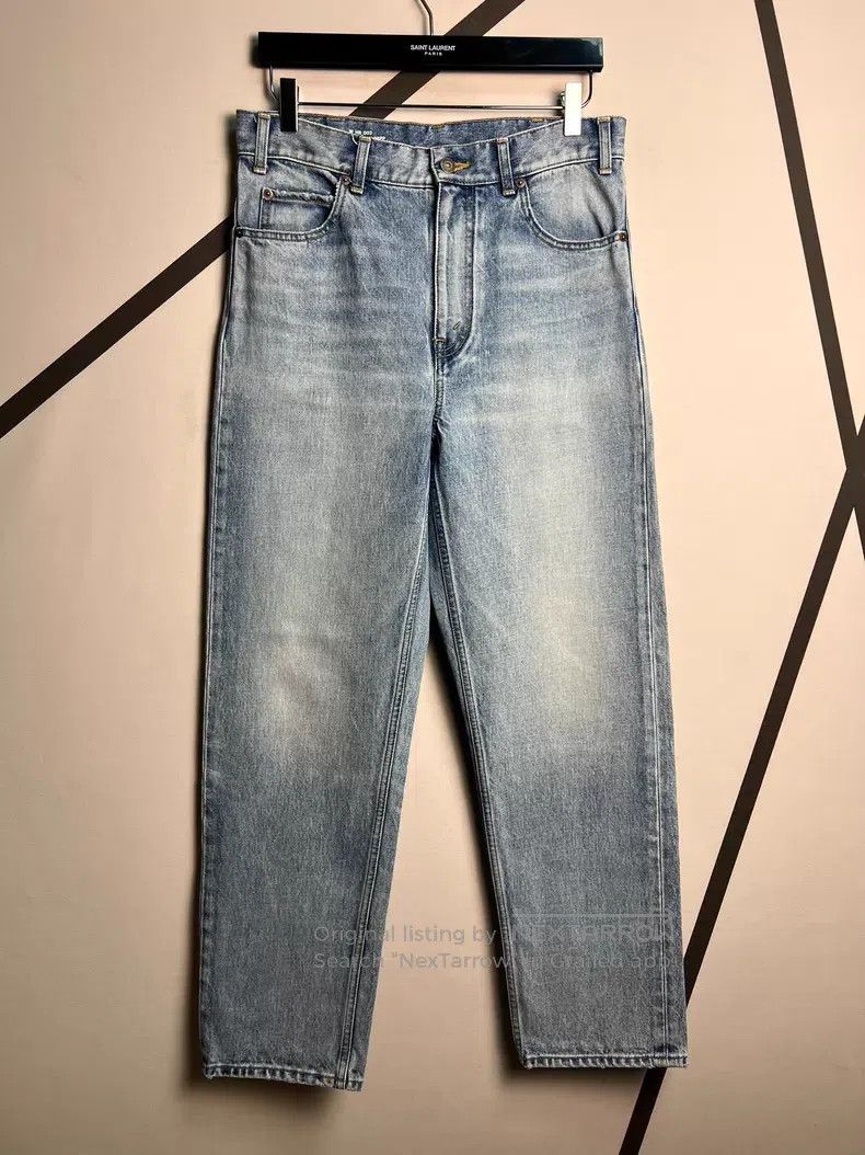 Celine CELINE Washed Blue Straight Carrot Denim Pants i Size US 30 / EU 46 - 1 Thumbnail