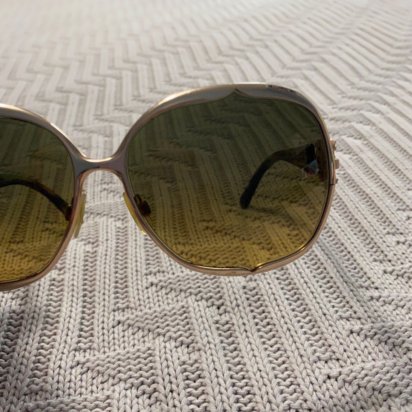 John Galliano John Galliano gold large aviator sunglasses Size ONE SIZE - 2 Thumbnail