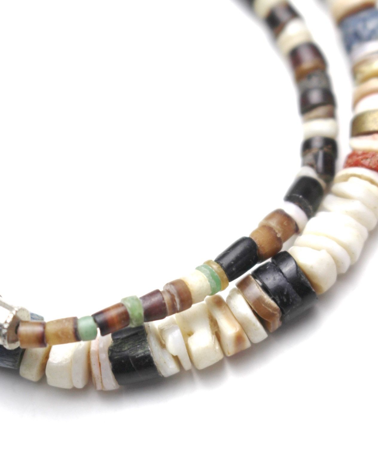 Vintage 2000S JAPANESE MADE CORAL SHELL HEISHI BEAD BRACELET Size ONE SIZE - 4 Thumbnail