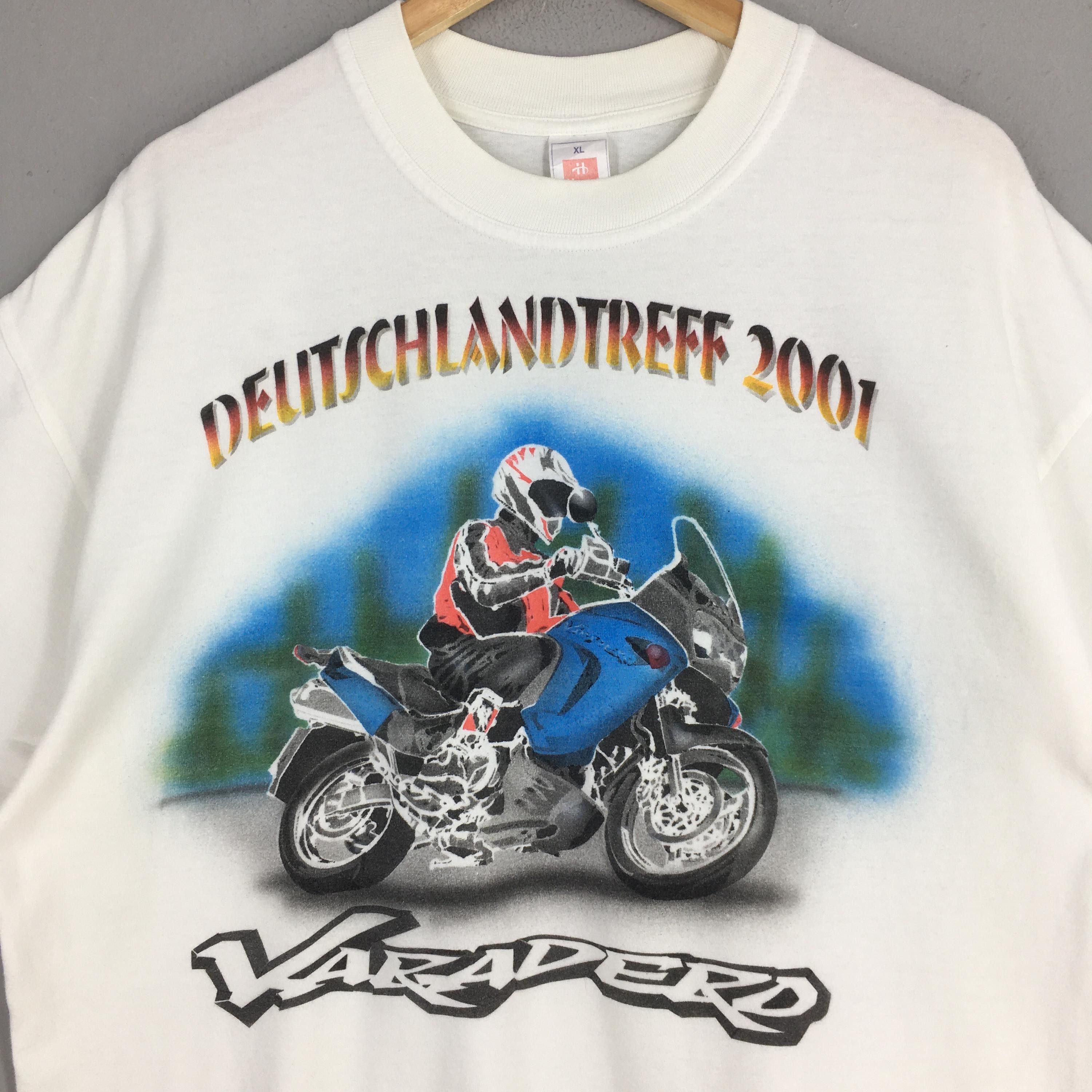 Honda × Vintage Vintage Honda Varadero Motorcycle White T shirt XLarge Size US XL / EU 56 / 4 - 2 Thumbnail