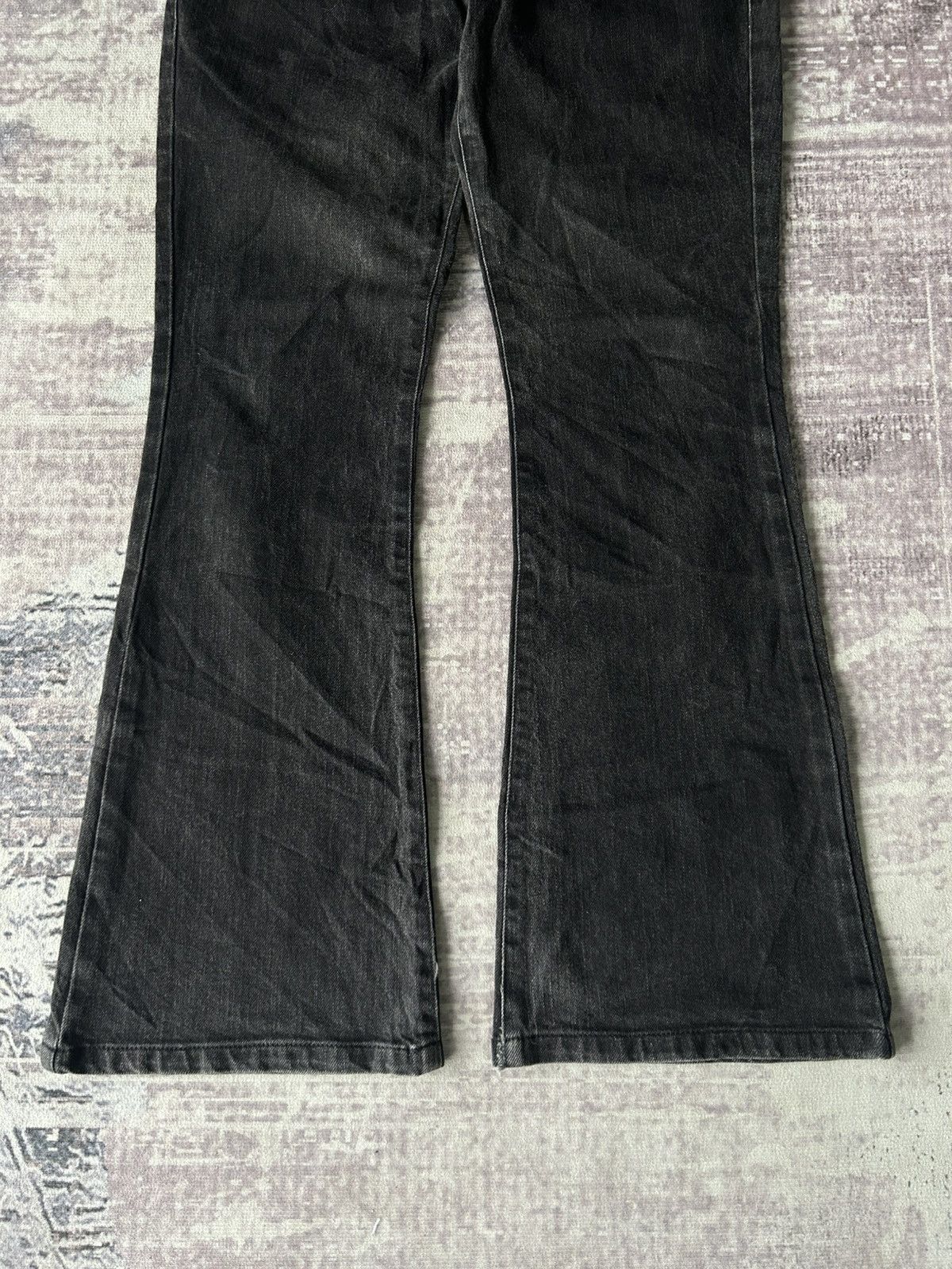 Tornado Mart Tornado Mart Flared Punk Allblack Jeans Size US 34 / EU 50 - 7 Thumbnail