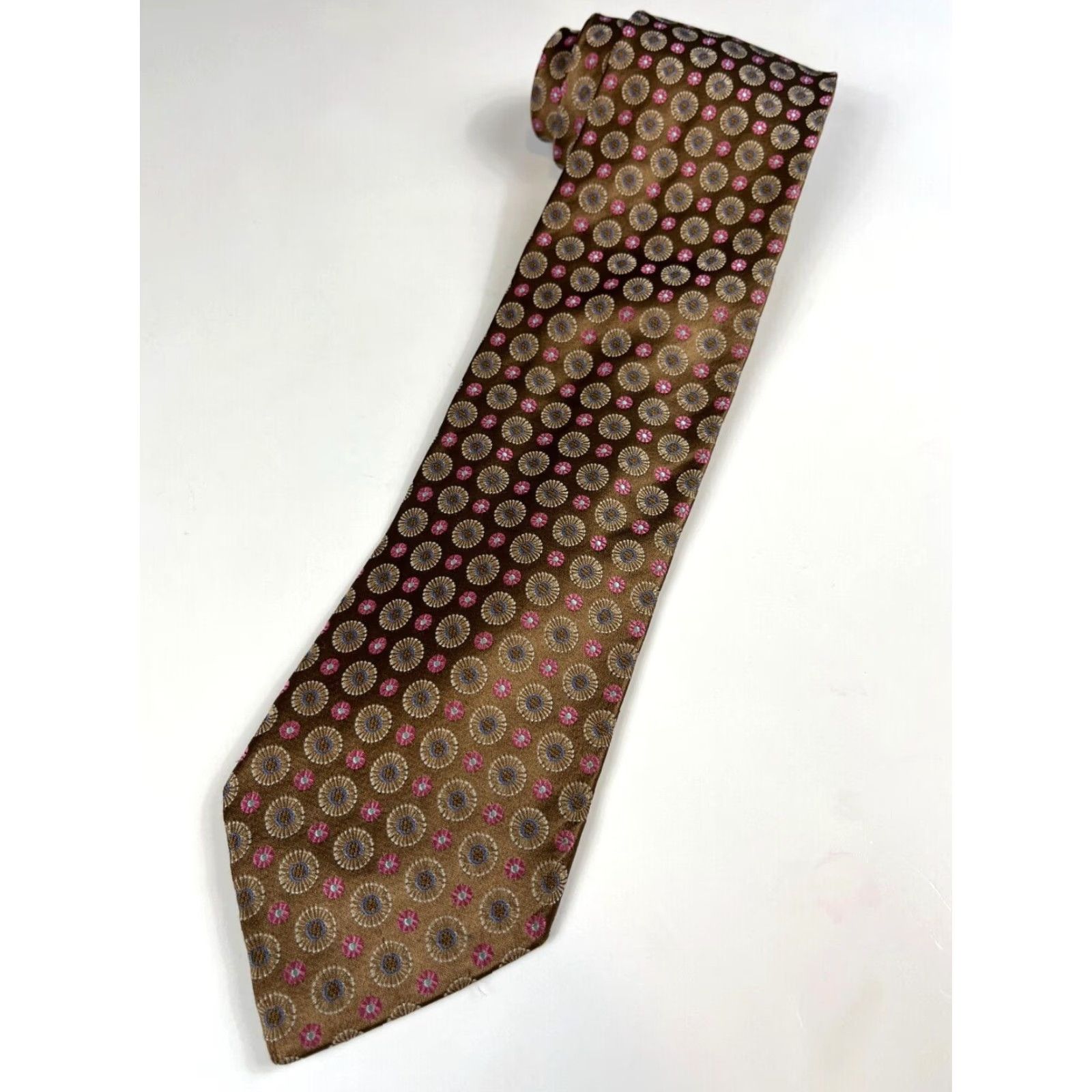 Ermenegildo Zegna Ermenegildo Zegna Silk Tie Men’s Floral Foulard Made in Italy Copper 3.75" Wide Long 61.75" Silk Tie Pre-owned in great condition Mens Size ONE SIZE - 3 Thumbnail