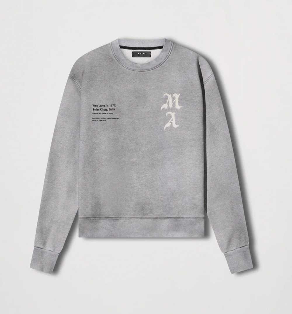 Amiri × Wes Lang o1w1db11224 Solar Kings Sweatshirt in Grey Size US XL / EU 56 / 4 - 1 Thumbnail