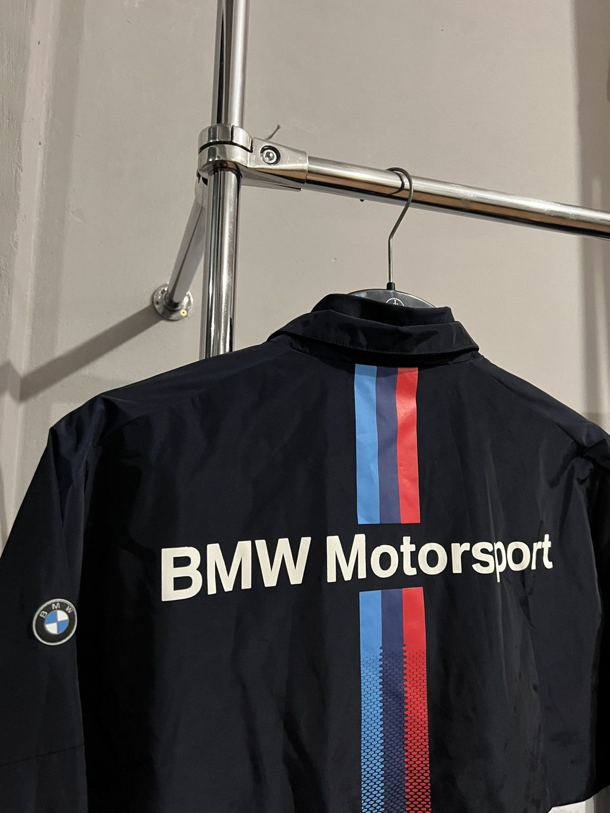 BMW BMW MOTORSPORT WINDBREAKER RACING MENS ZIP JACKET SIZE XL Size US XL / EU 56 / 4 - 16 Thumbnail