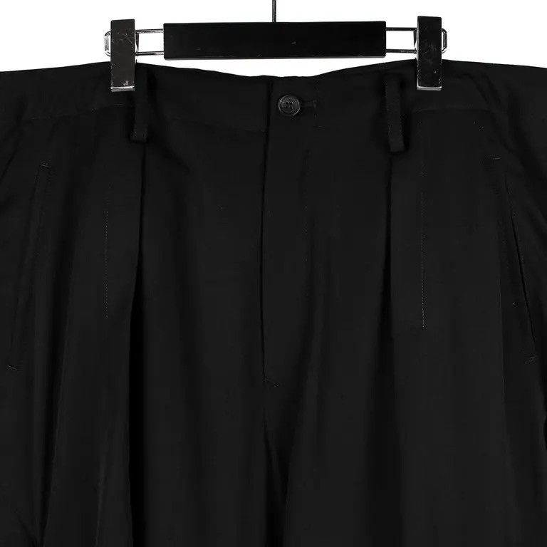 Yohji Yamamoto Yohji Yamamoto Pour Homme Wool Thick Wide Random Tuck Pants Size US 34 / EU 50 - 4 Thumbnail