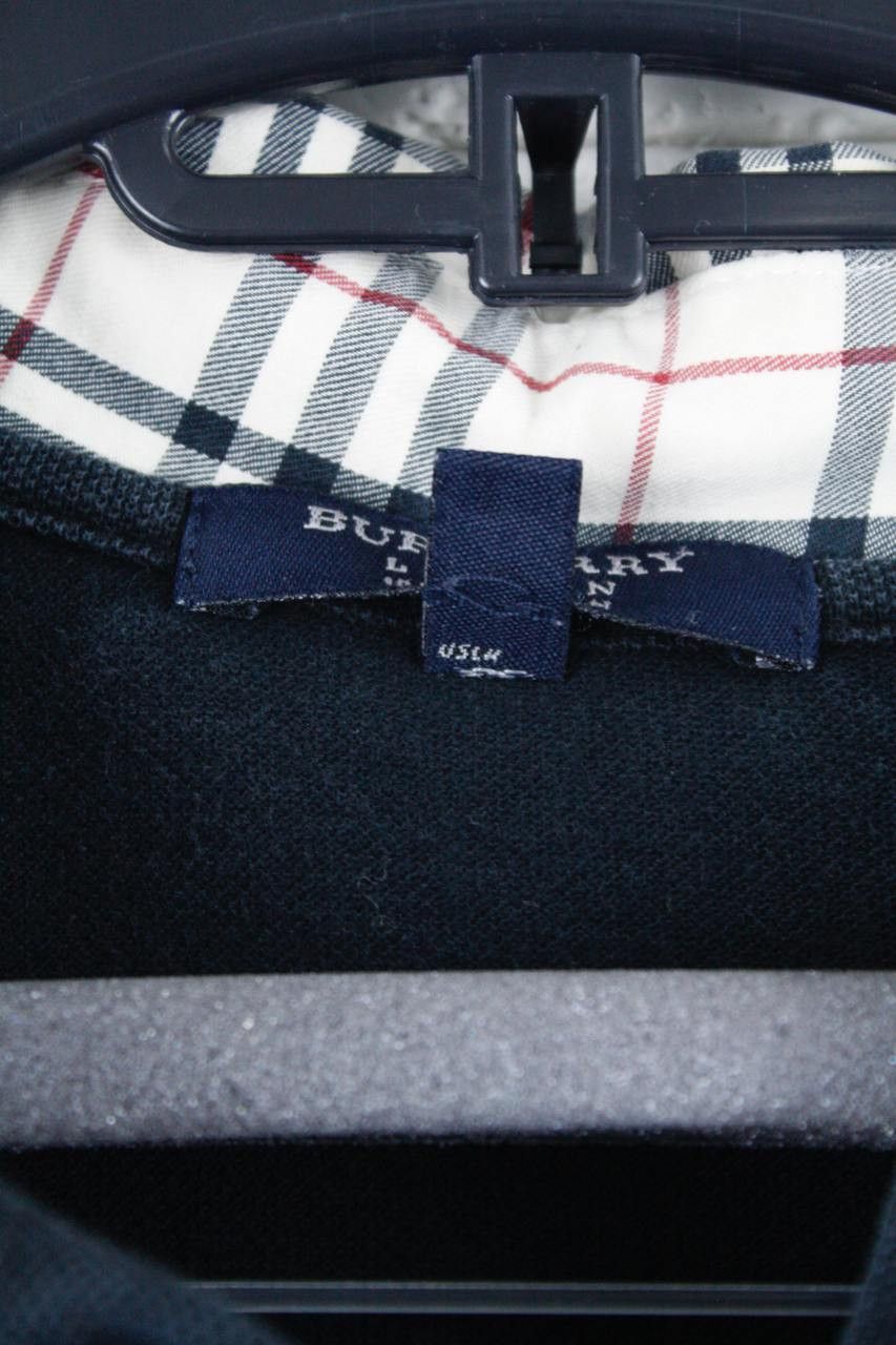 Burberry Burberry London Black Polo Shirt Nova Long Sleeve Vintage Size US L / EU 52-54 / 3 - 6 Thumbnail