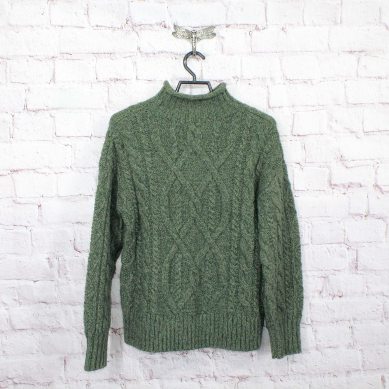 L.L. Bean LL Bean Heritage Wool Blend Mock Neck Sweater Size S / US 4 / IT 40 - 6 Thumbnail