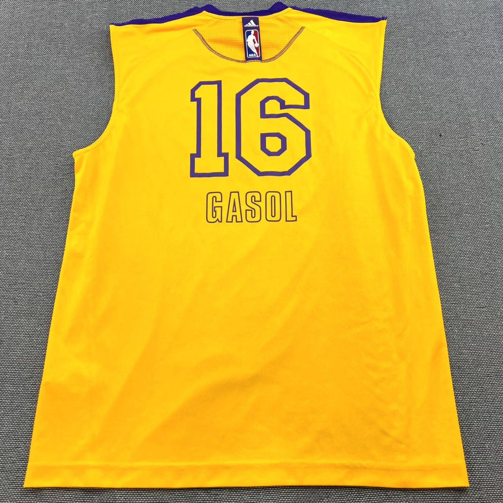 Adidas adidas Los Angeles Lakers Paul Gasol #16 Basketball Jersey Adult L Mens NBA T-Shirt Size US L / EU 52-54 / 3 - 2 Thumbnail