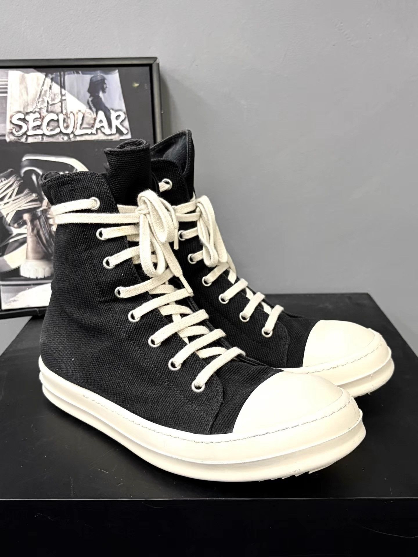 Rick Owens Rick Owens Drkshdw Jumbo High-Top Sneakers K34 Size US 7 / EU 40 - 3 Thumbnail
