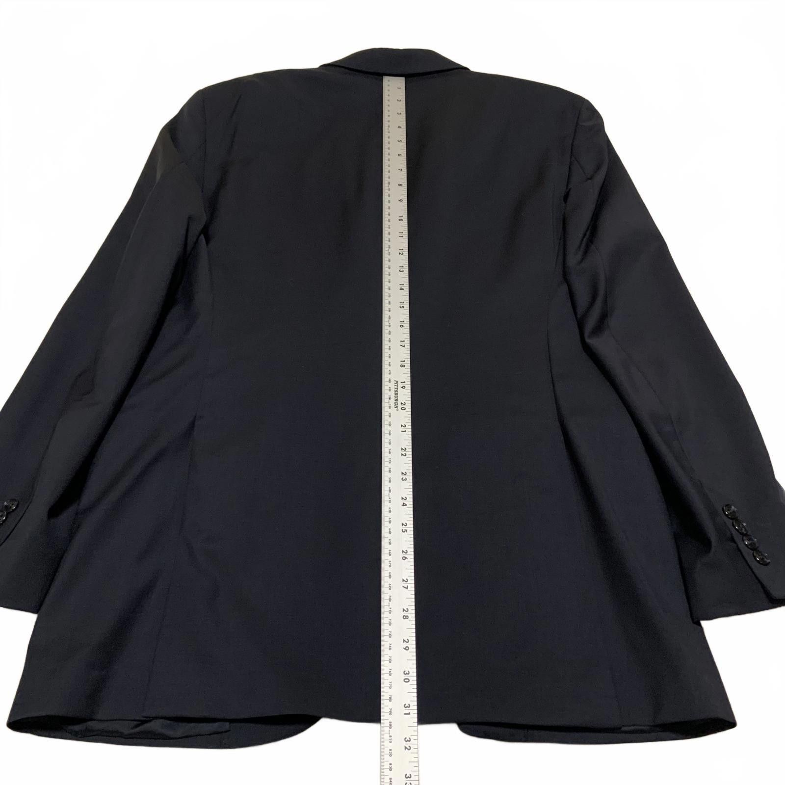 Joseph Abboud VTG Joseph Abboud 40L Black Wool Blazer Made in USA Size 40L - 12 Thumbnail