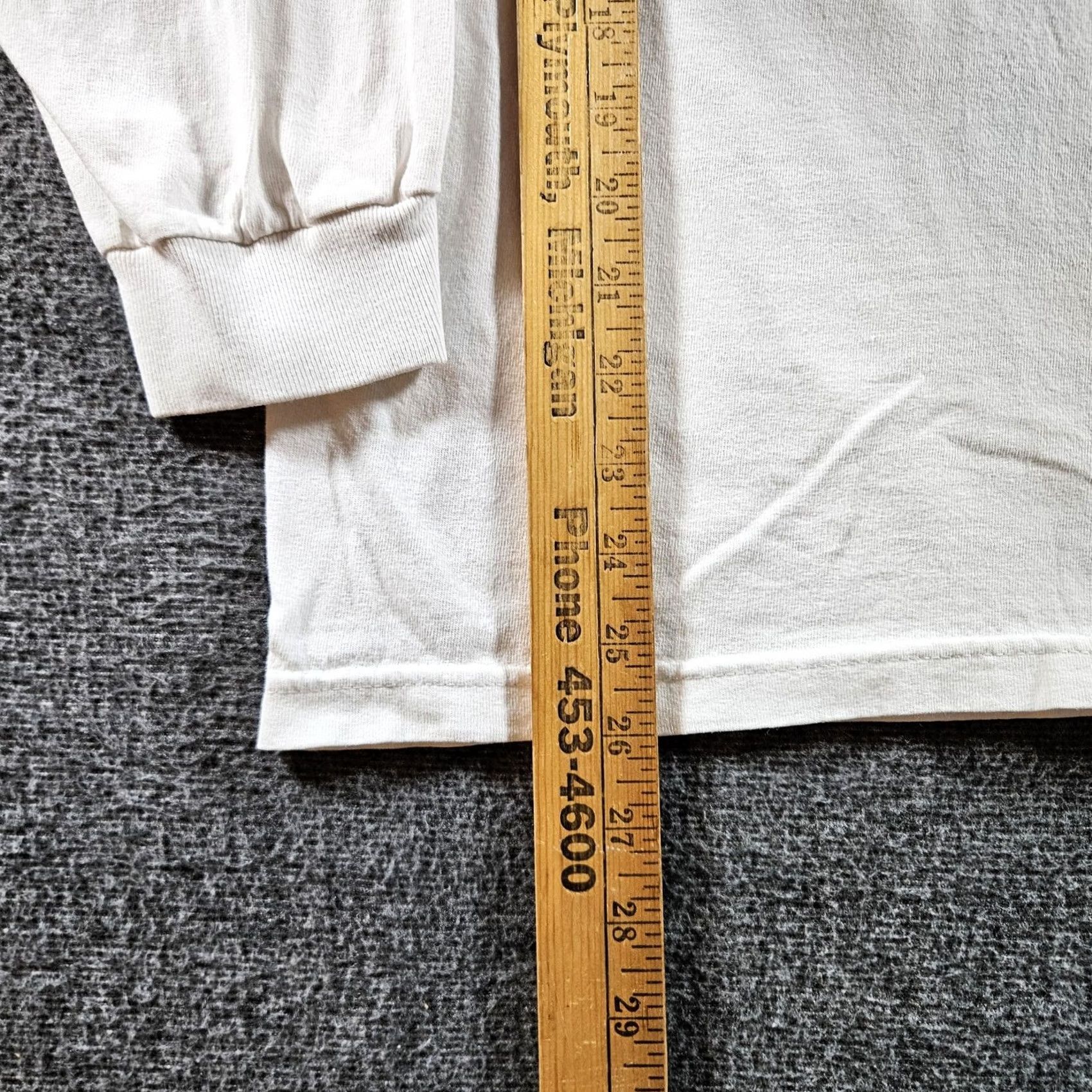 Vintage Full Send Shirt Mens M White Long Sleeve Graphic Tee Steve Will Do It Crew Neck Jersey Size US M / EU 48-50 / 2 - 5 Thumbnail