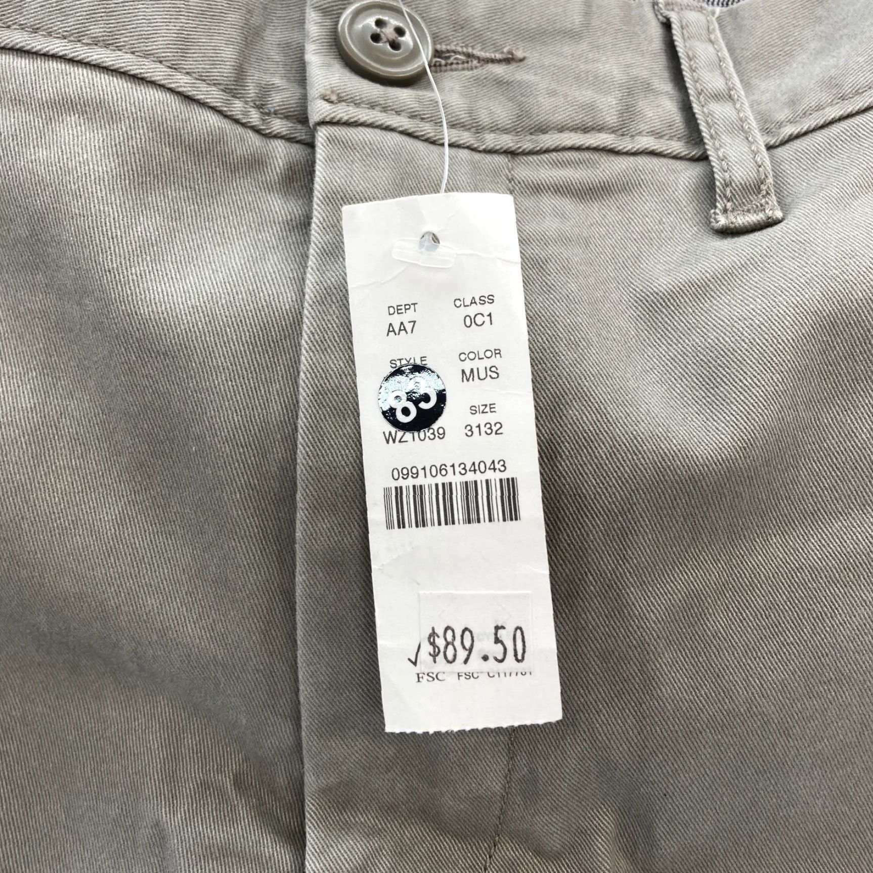 J.Crew J.Crew 770 Pants Mens 31x32 Slim Straight Leg Brown Stretch Fabric Chino Preppy Size US 31 - 5 Thumbnail