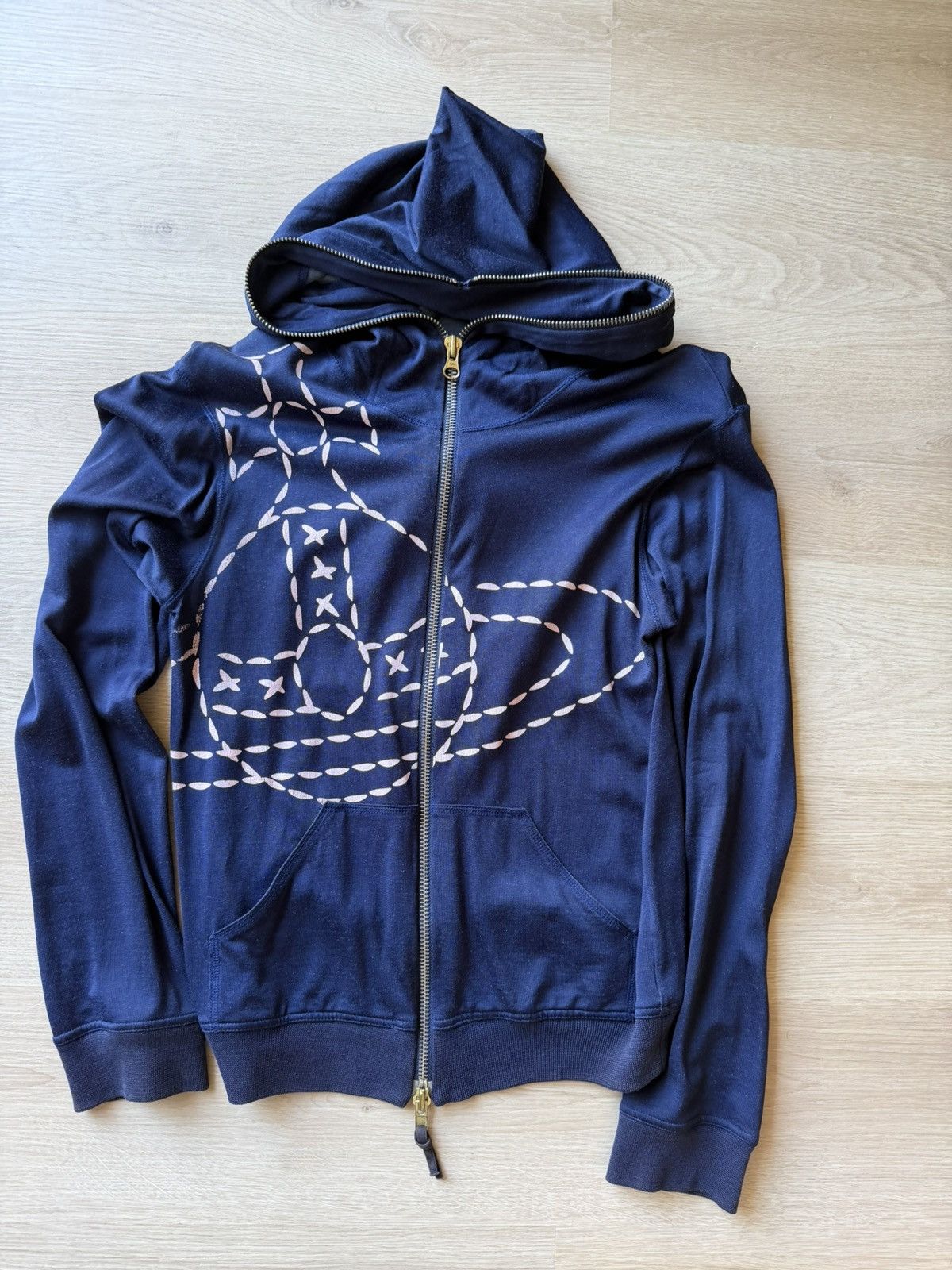 Vivienne Westwood Full Zip Orb Logo “Gimp” Hoodie