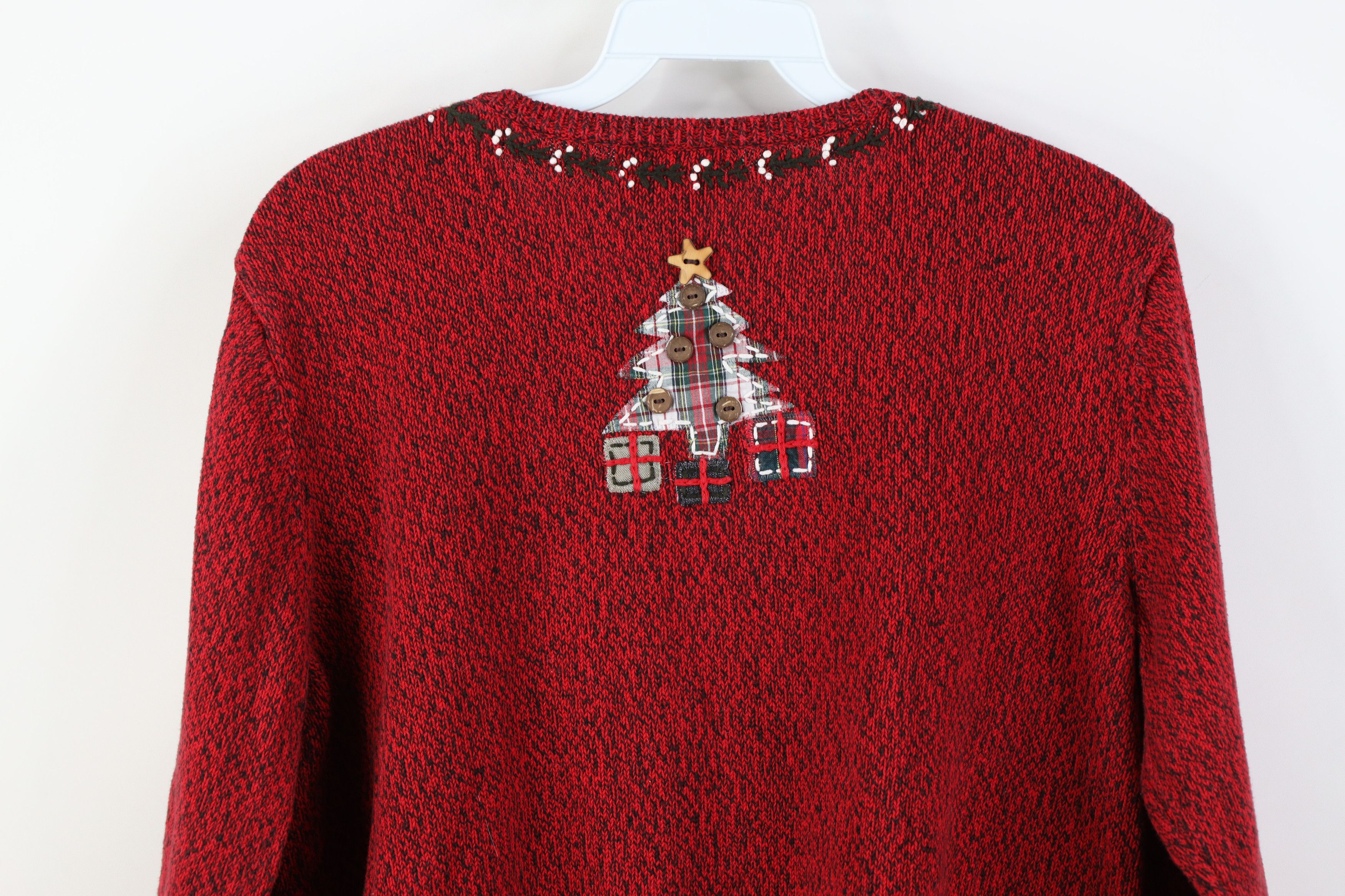 Vintage Vintage 90s Streetwear Christmas Tree Patch Sweater Size M / US 6-8 / IT 42-44 - 11 Thumbnail